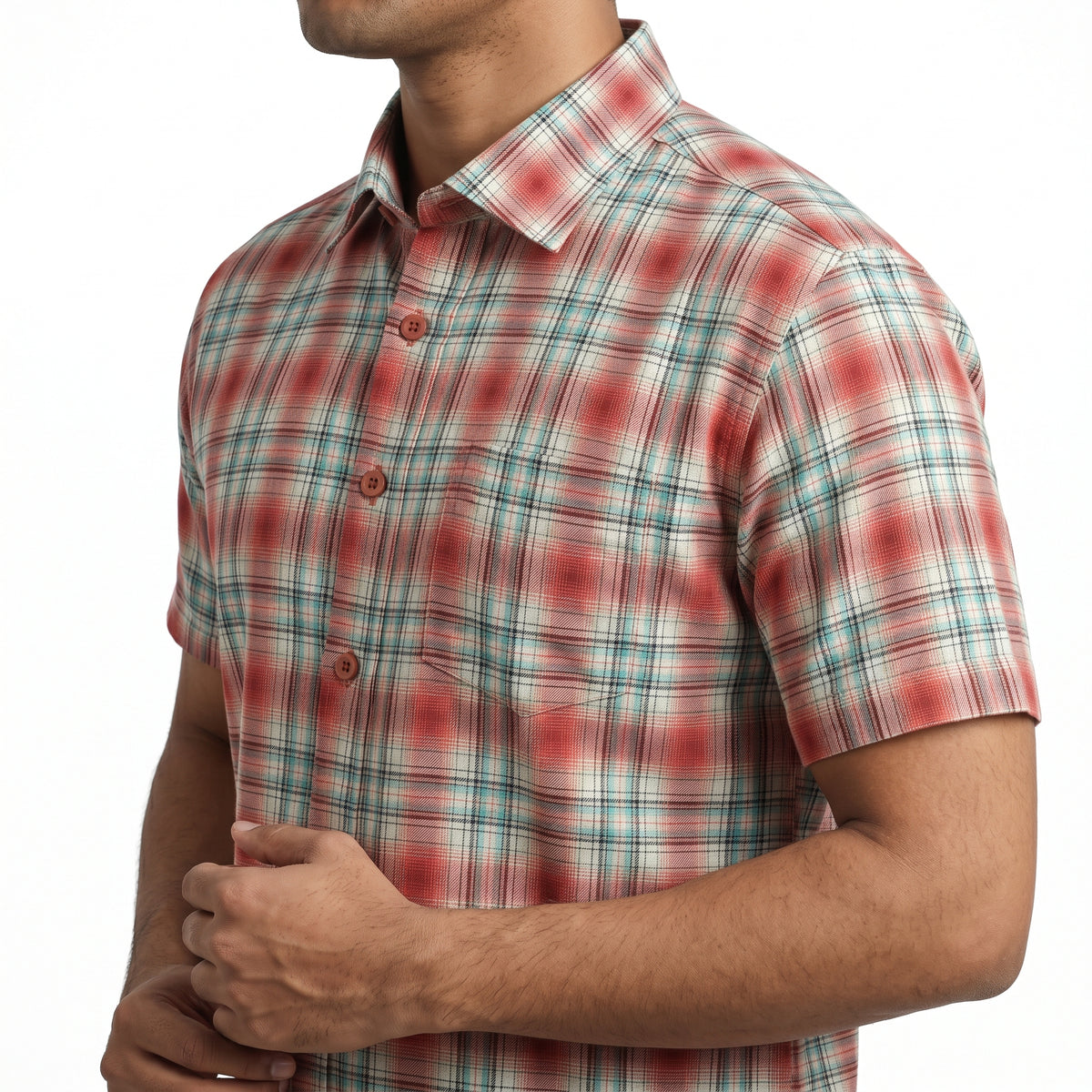 VIBRANT MEN HALF SLEEVE STRIPED SHIRT
