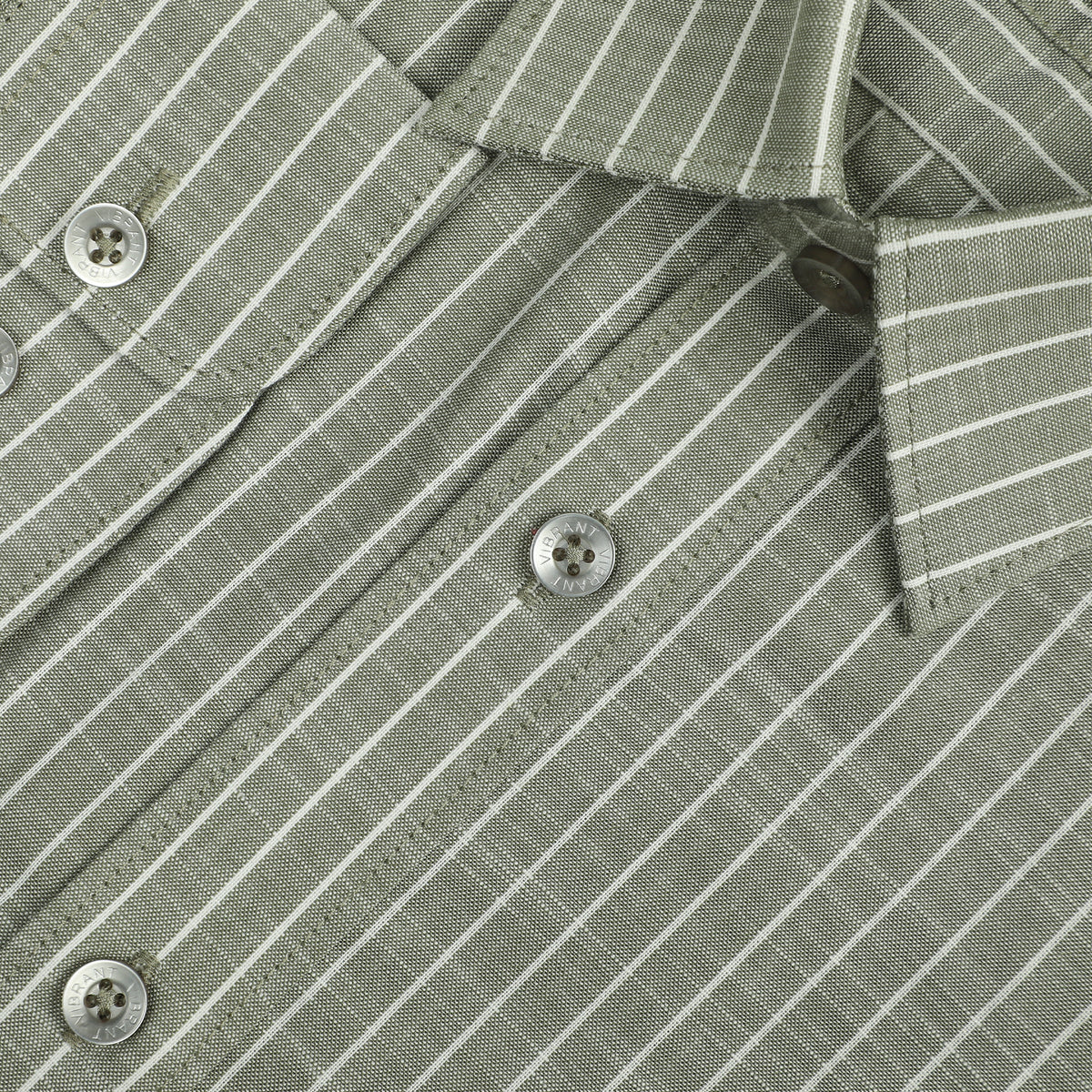 VIBRANT MEN’S STRIPED SLIM FIT FORMAL FULL SHIRT