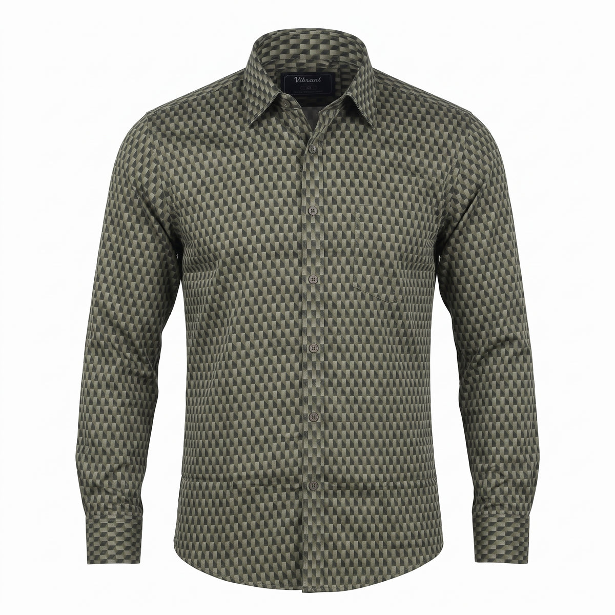 VIBRANT MEN’S SLIM FIT FORMAL FULL SHIRT