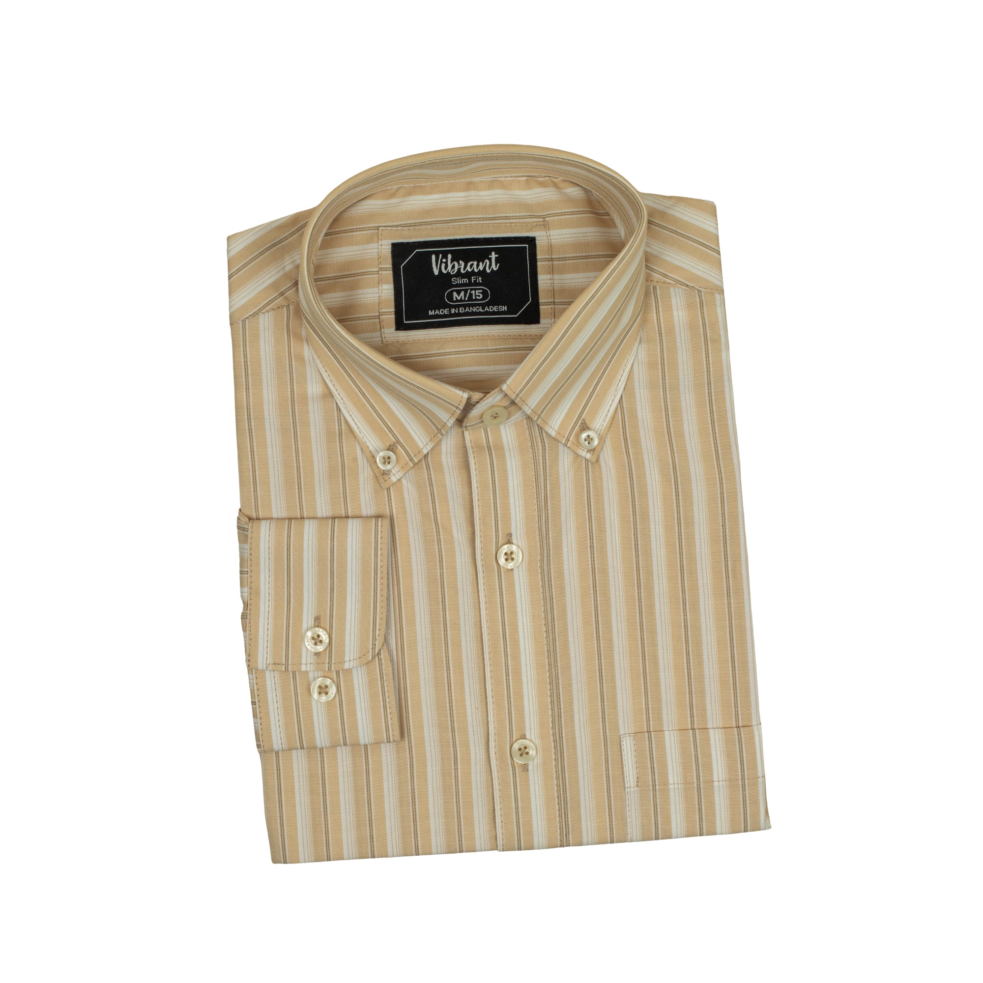 Vibrant Men's Checkered Pattern Cotton Full Sleeve Shirt