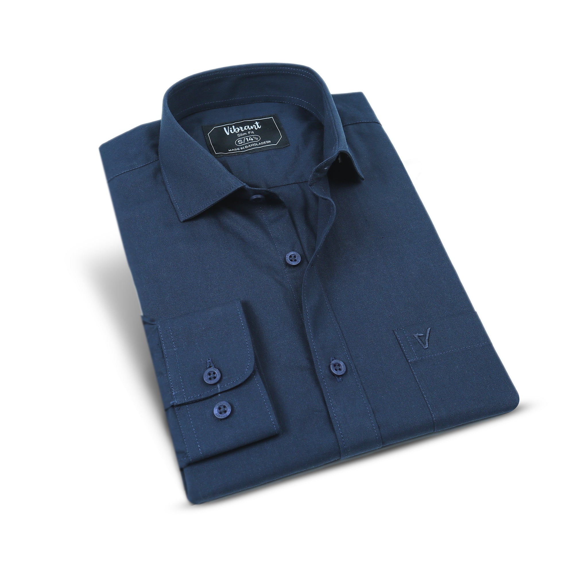 VIBRANT FULL SLEEVE PLAIN SHIRT - Vibrantbd.com