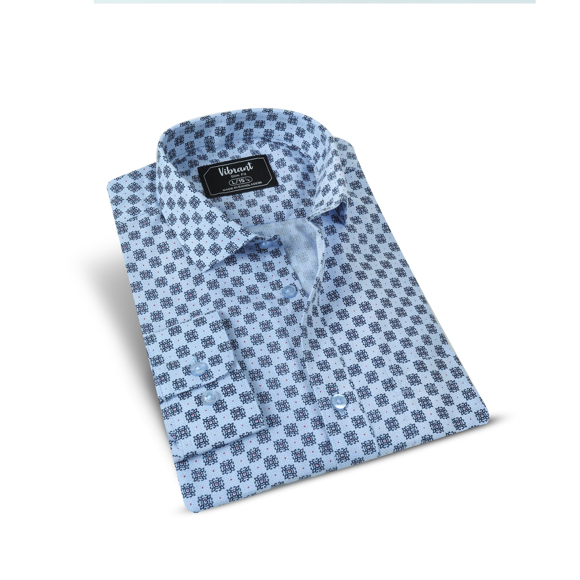 VIBRANT FULL SLEEVE PRINTED SHIRT - Vibrantbd.com