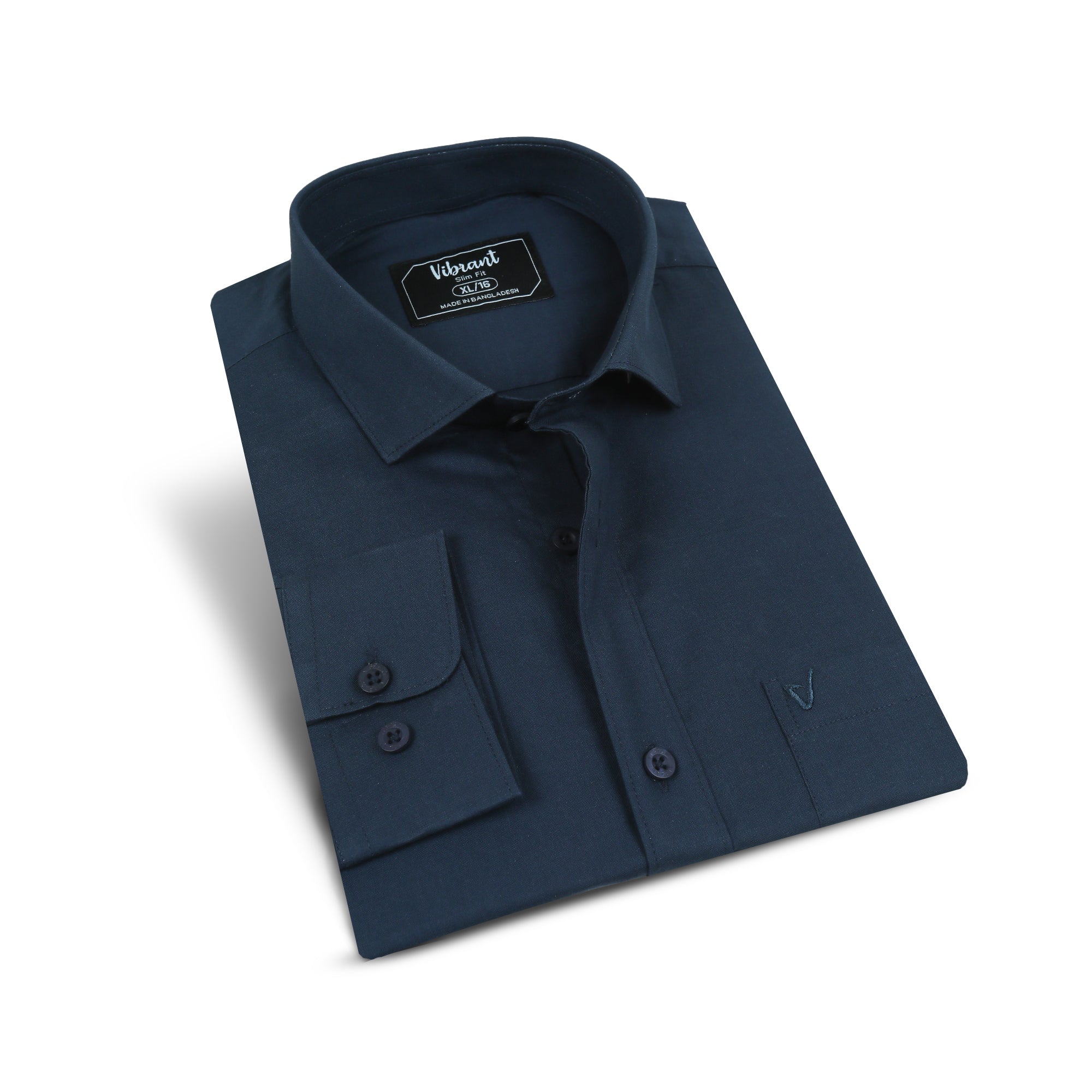 VIBRANT FULL SLEEVE PLAIN SHIRT - Vibrantbd.com