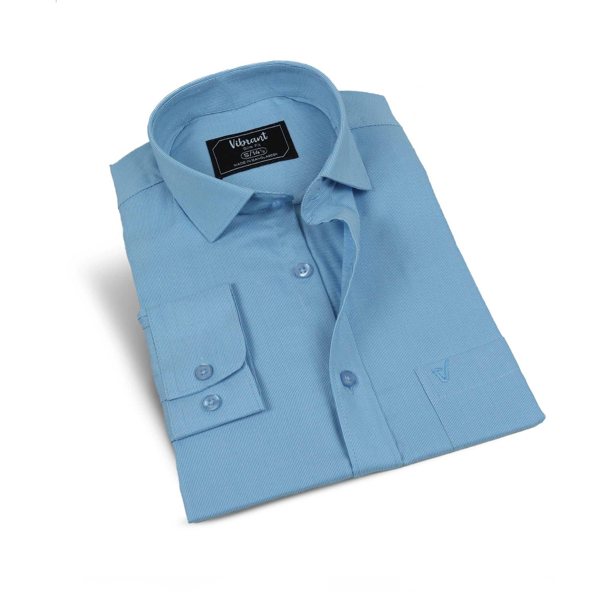 VIBRANT FULL SLEEVE PLAIN SHIRT - Vibrantbd.com