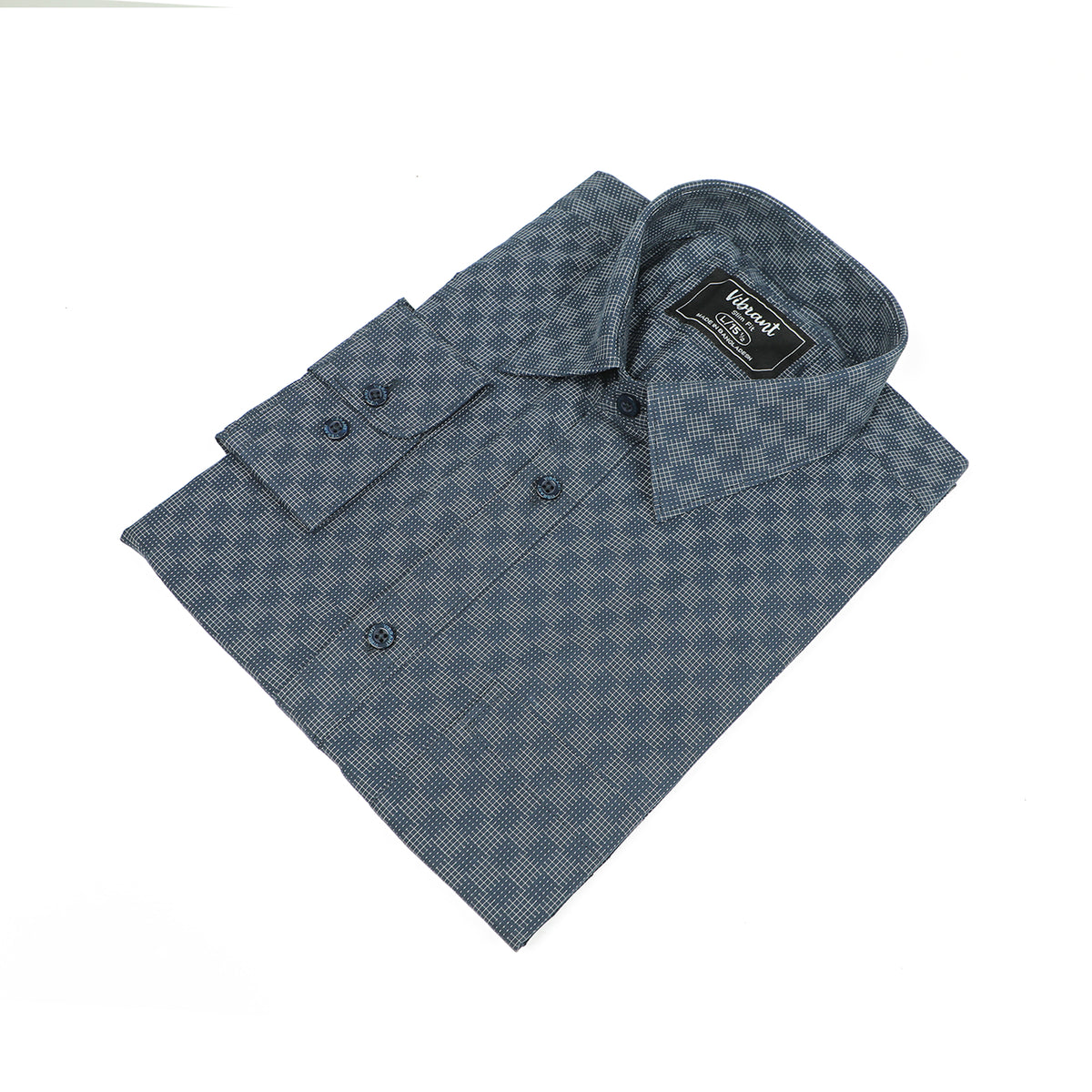 VIBRANT MEN’S SLIM FIT FORMAL FULL SHIRT