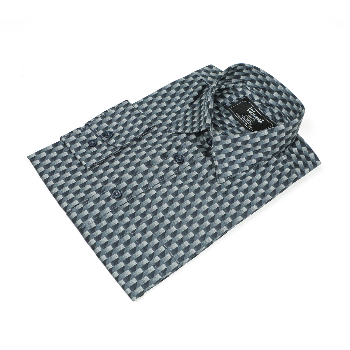 VIBRANT MEN’S SLIM FIT FORMAL FULL SHIRT