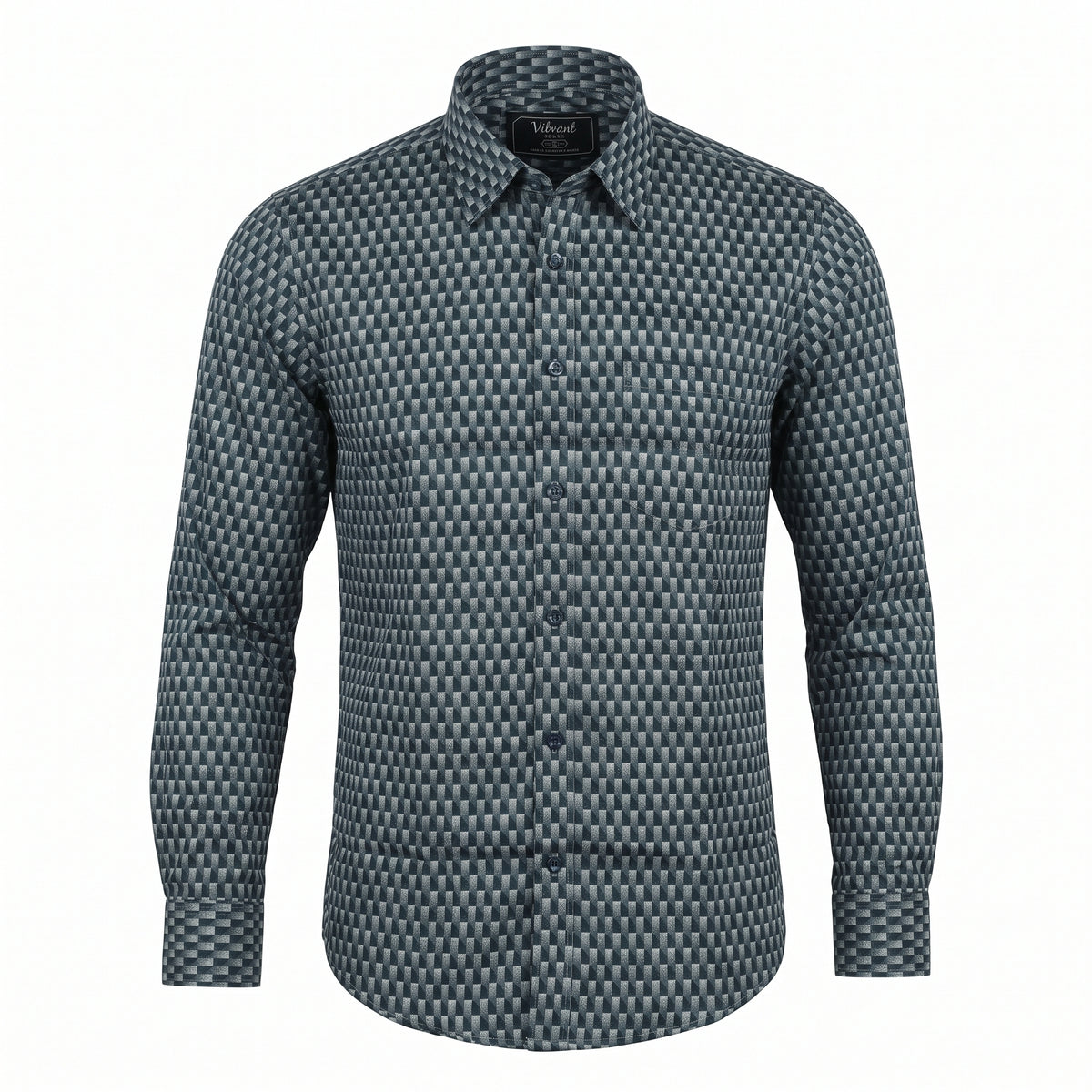 VIBRANT MEN’S SLIM FIT FORMAL FULL SHIRT
