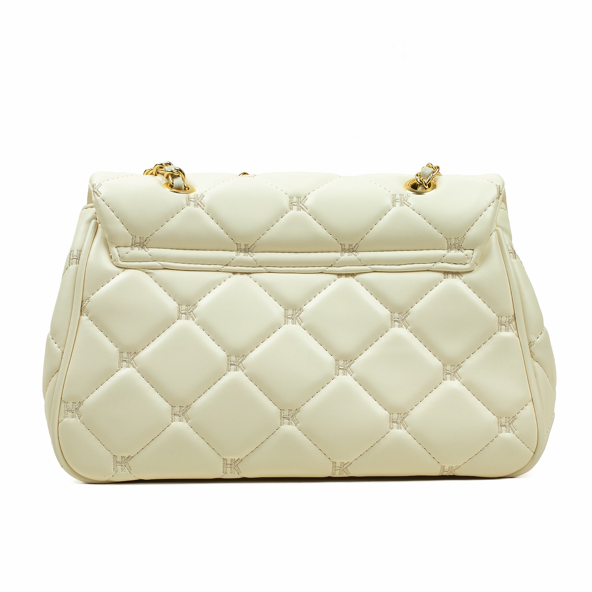 Luxury PU Leather Classic  Shoulder White Bag - Vibrantbd.com