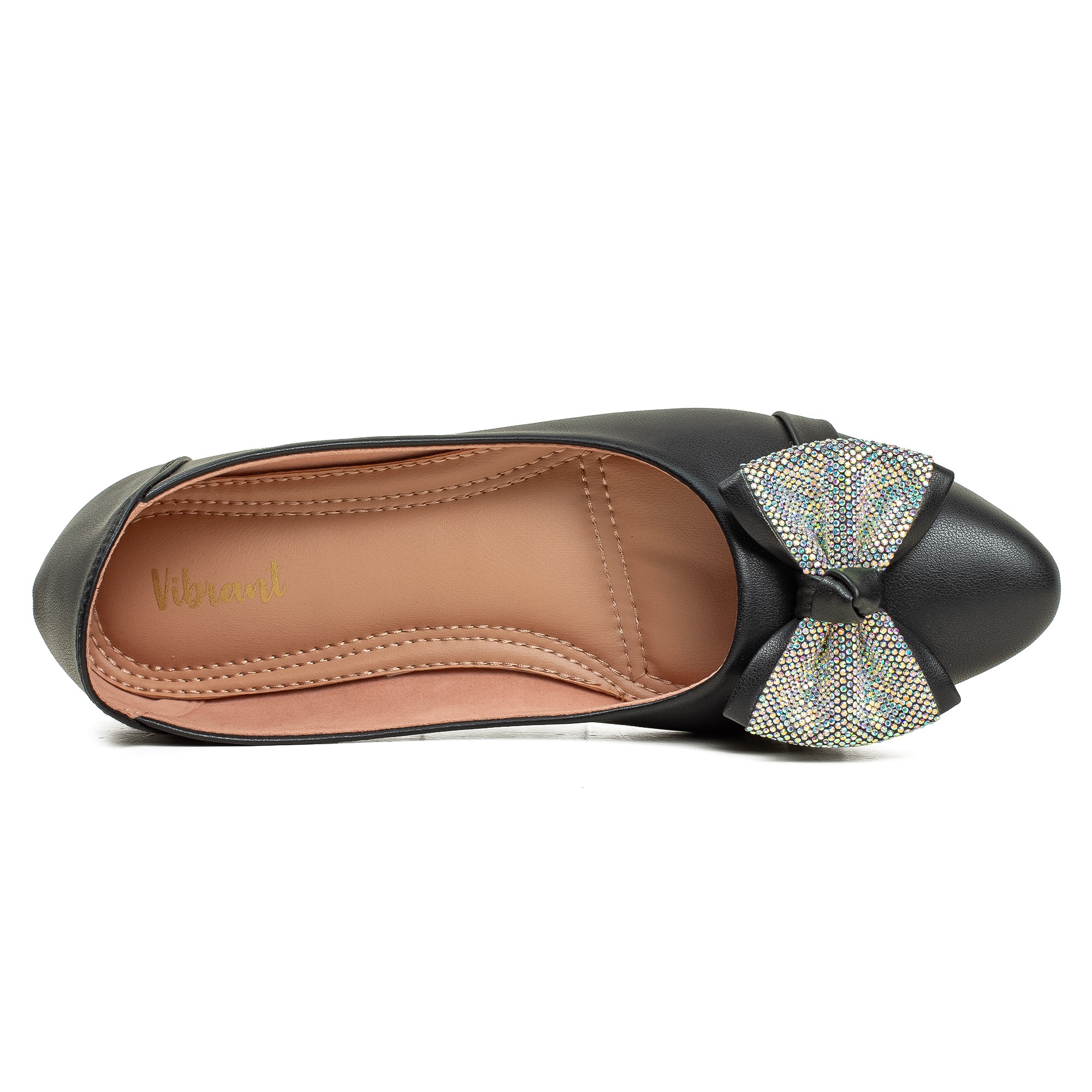 Vibrant Black Ballerina Flats for Women - Vibrantbd.com