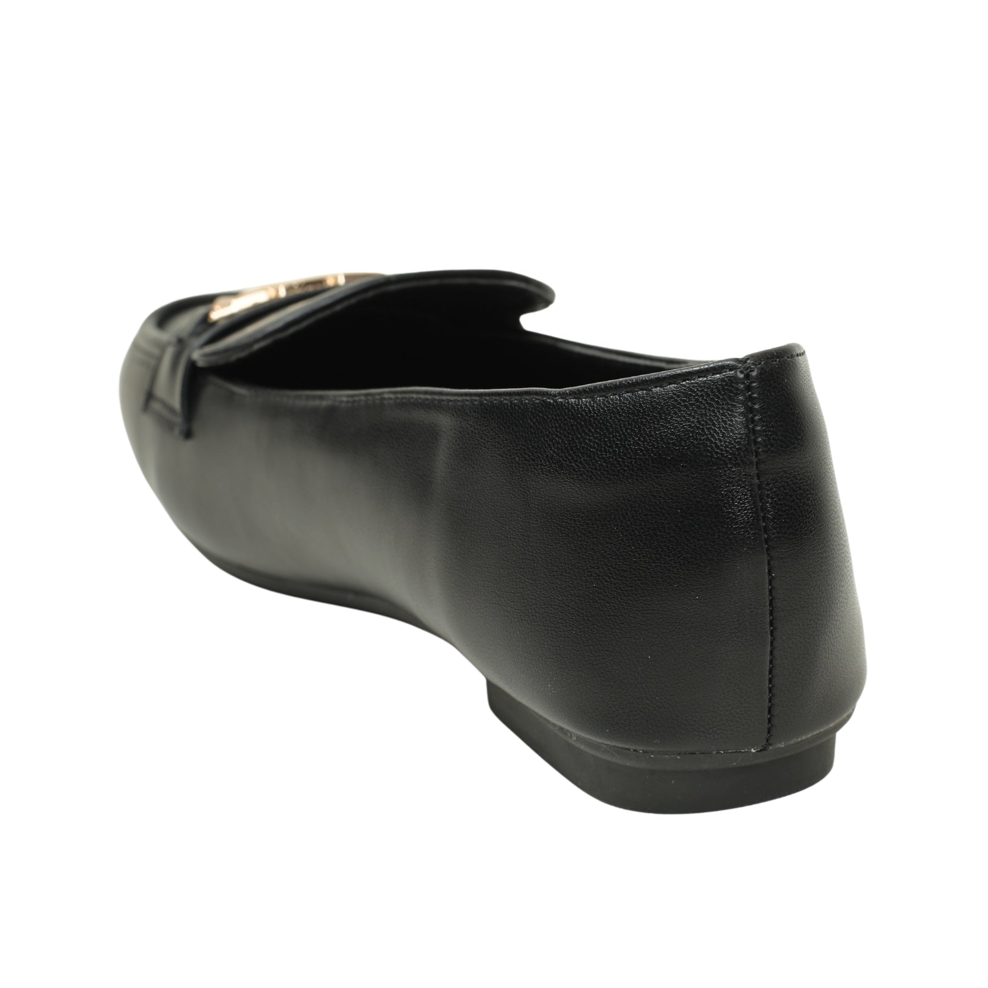 VIBRANT CHIC CHAIN  BLACK LADIES LOAFER SHOES - Vibrantbd.com