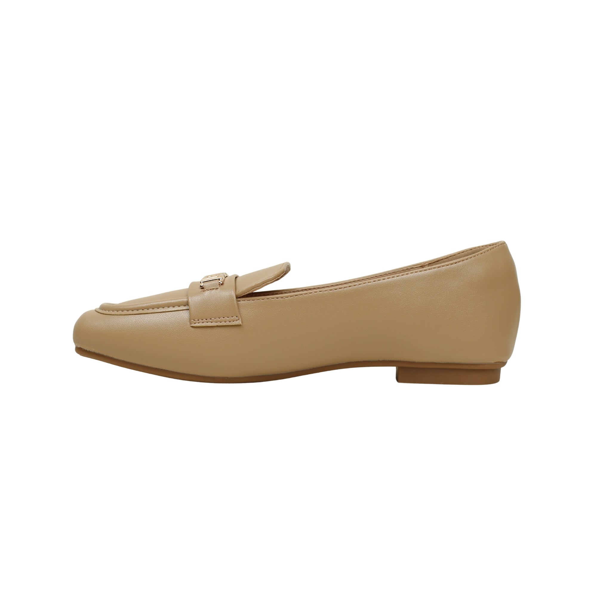 VIBRANT CHIC CHAIN  BEIGE LADIES LOAFER SHOES - Vibrantbd.com