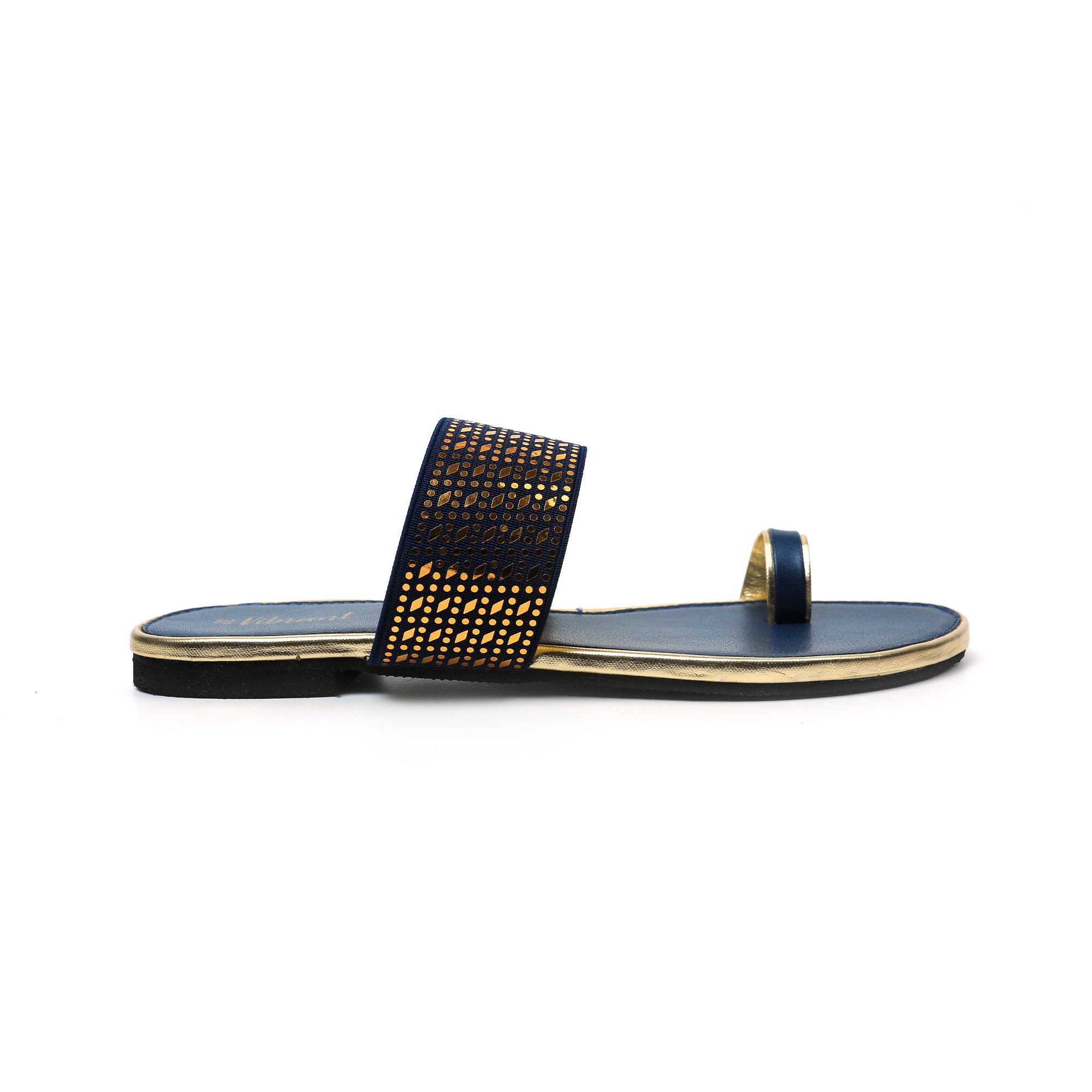 VIBRANT CRYSTAL ORCHID LADIES FLAT SANDAL - Vibrantbd.com