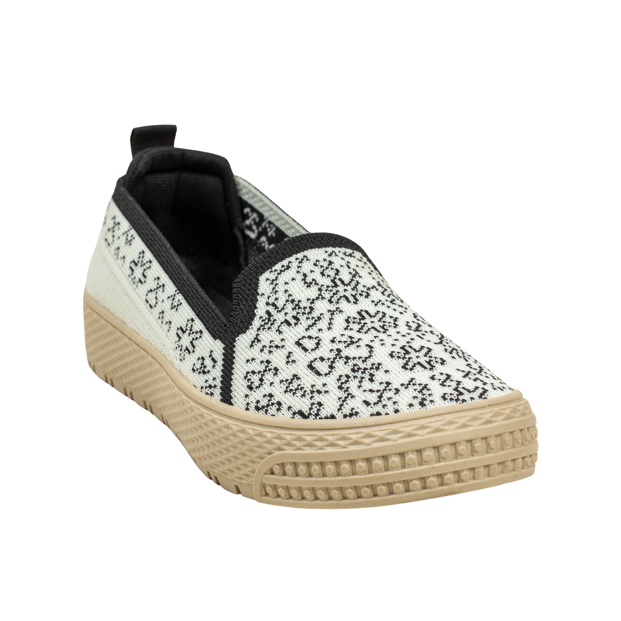 VIBRANT BLACK AND WHITE AVERO SHOE - Vibrantbd.com