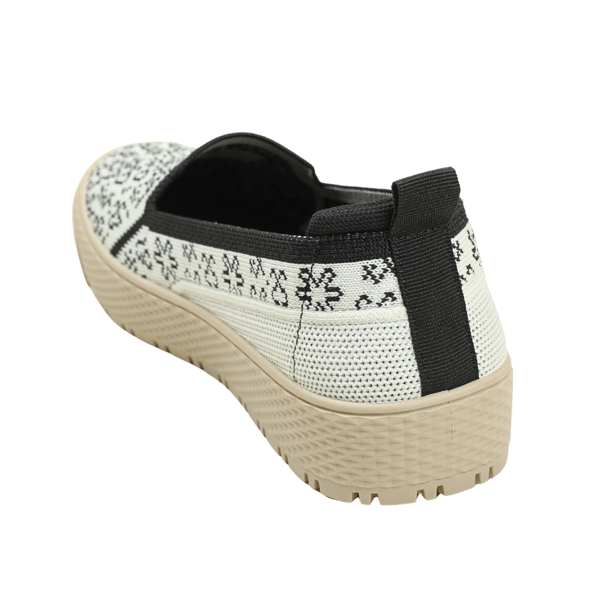 VIBRANT BLACK AND WHITE AVERO SHOE - Vibrantbd.com