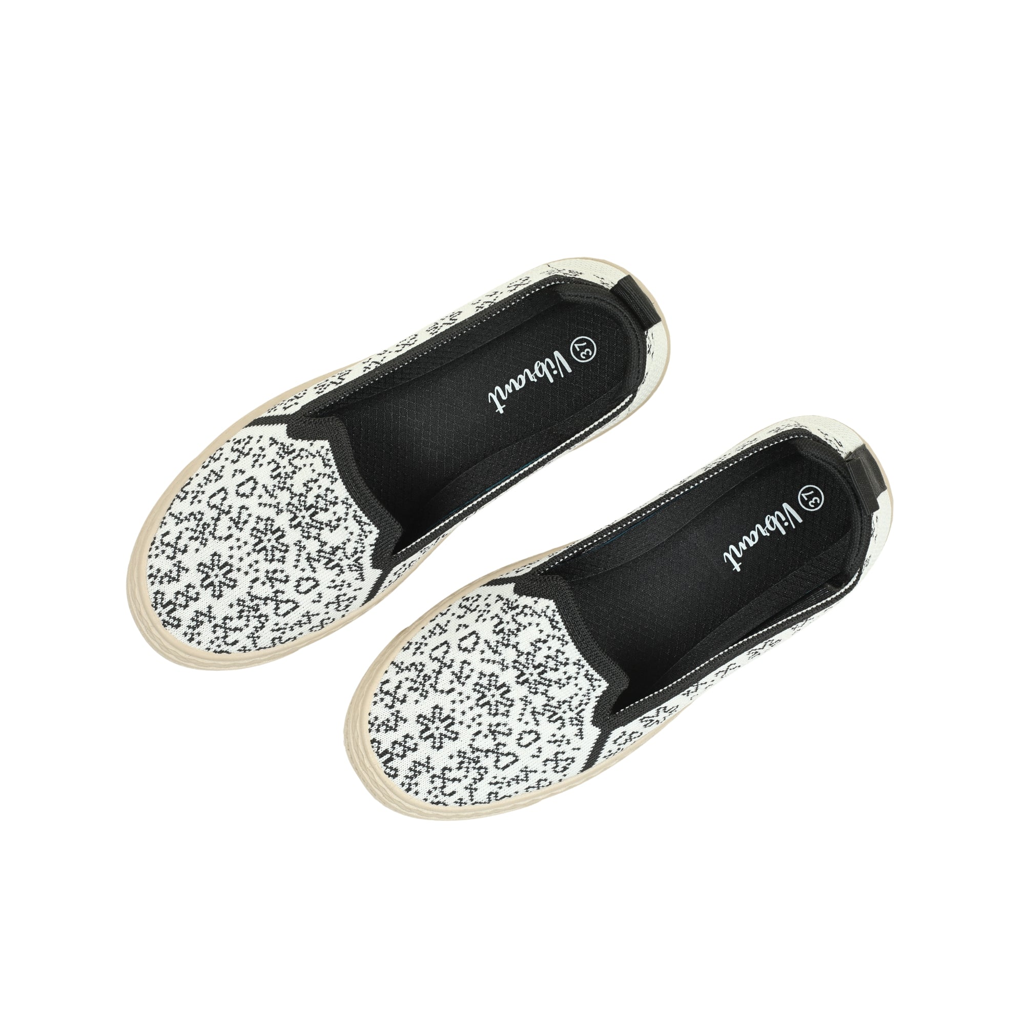 VIBRANT BLACK AND WHITE AVERO SHOE - Vibrantbd.com