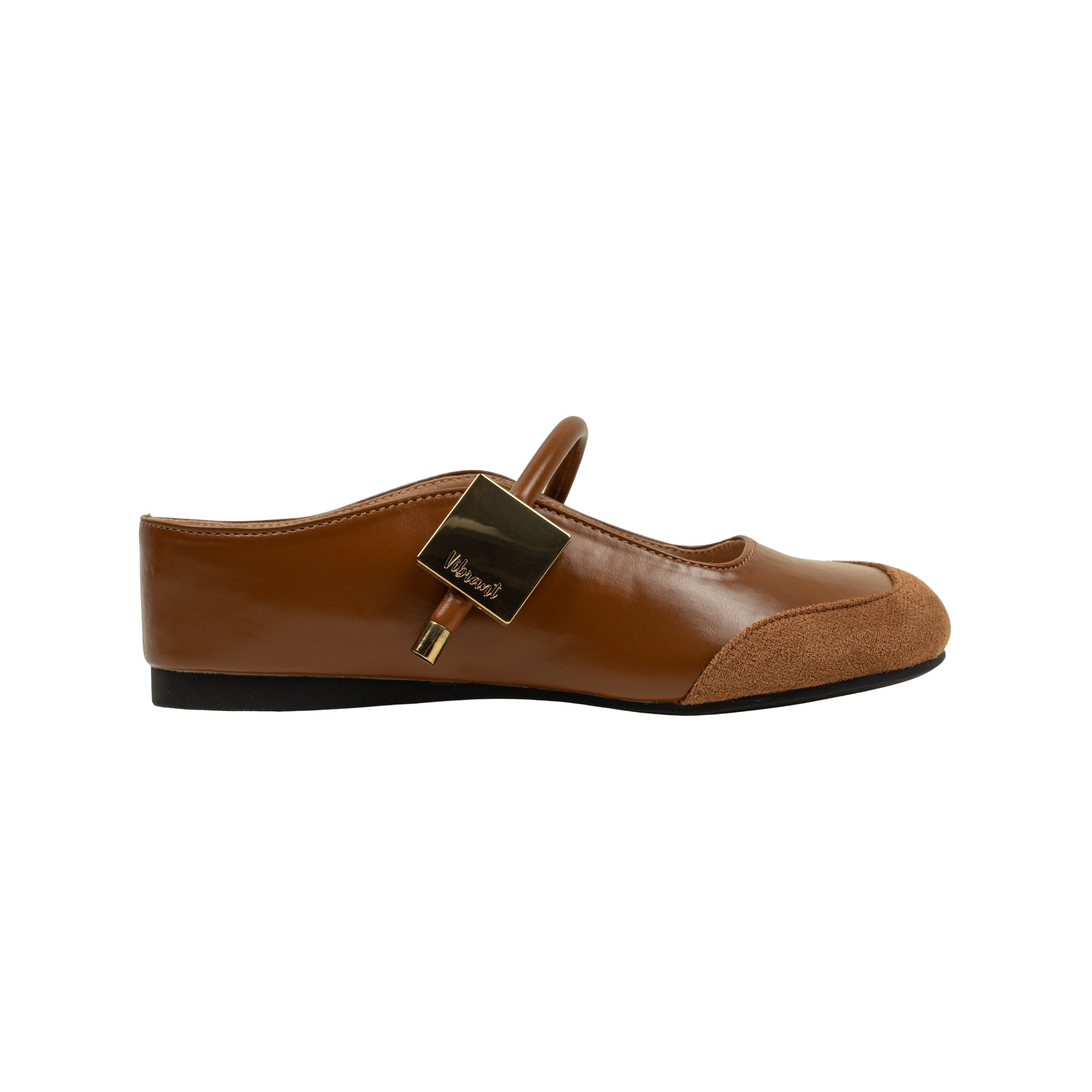 VIBRANT WOMEN'S BROWN MARY JANE/ BALLET FLAT SHOES