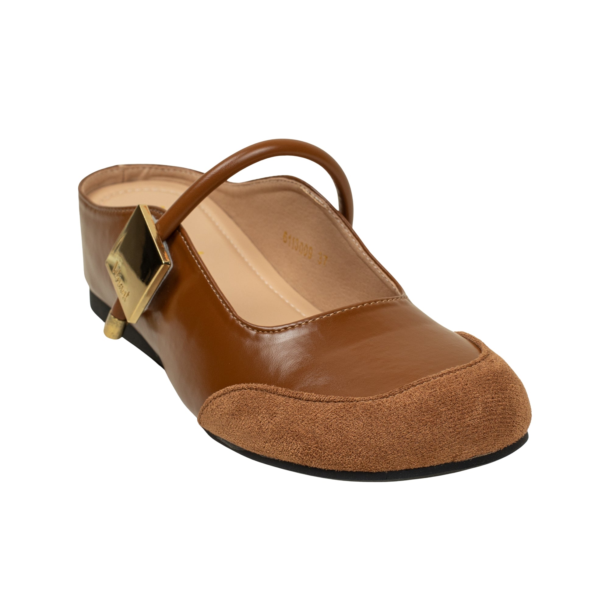 VIBRANT WOMEN'S BROWN MARY JANE/ BALLET FLAT SHOES
