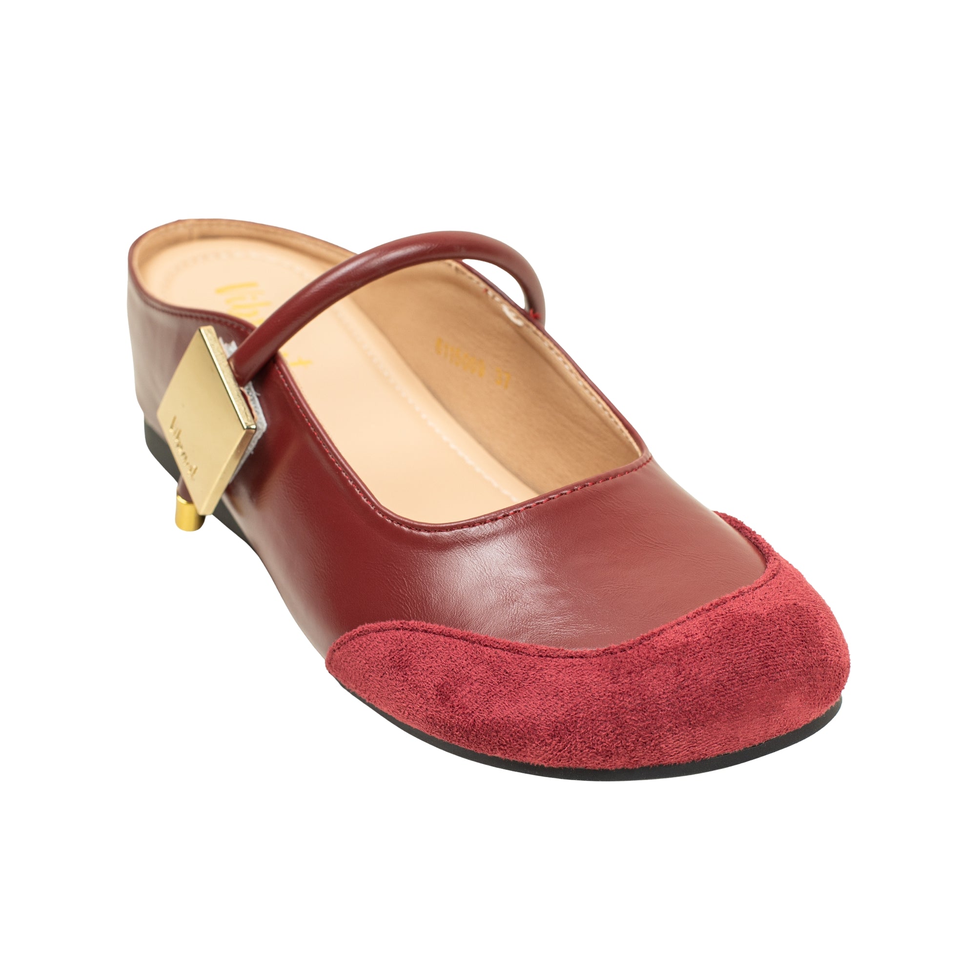 VIBRANT WOMEN'S MAROON MARY JANE/ BALLET FLAT SHOES