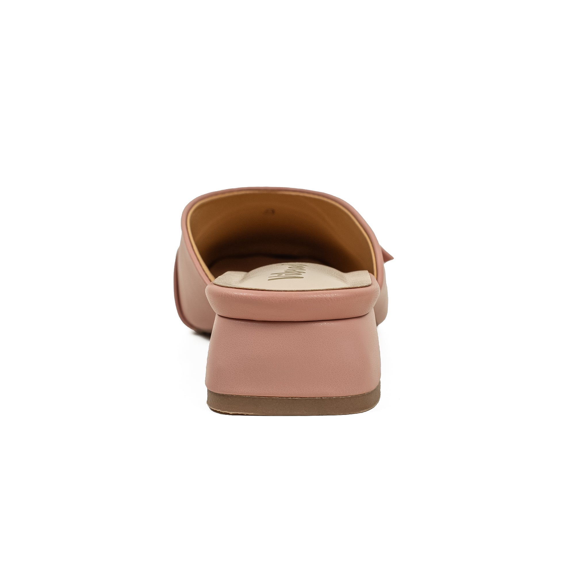 Vibrant Ladies Pink & Beige PU Block Heel Shoes with Cushioned Insole - Elegant and Comfortable - Vibrantbd.com