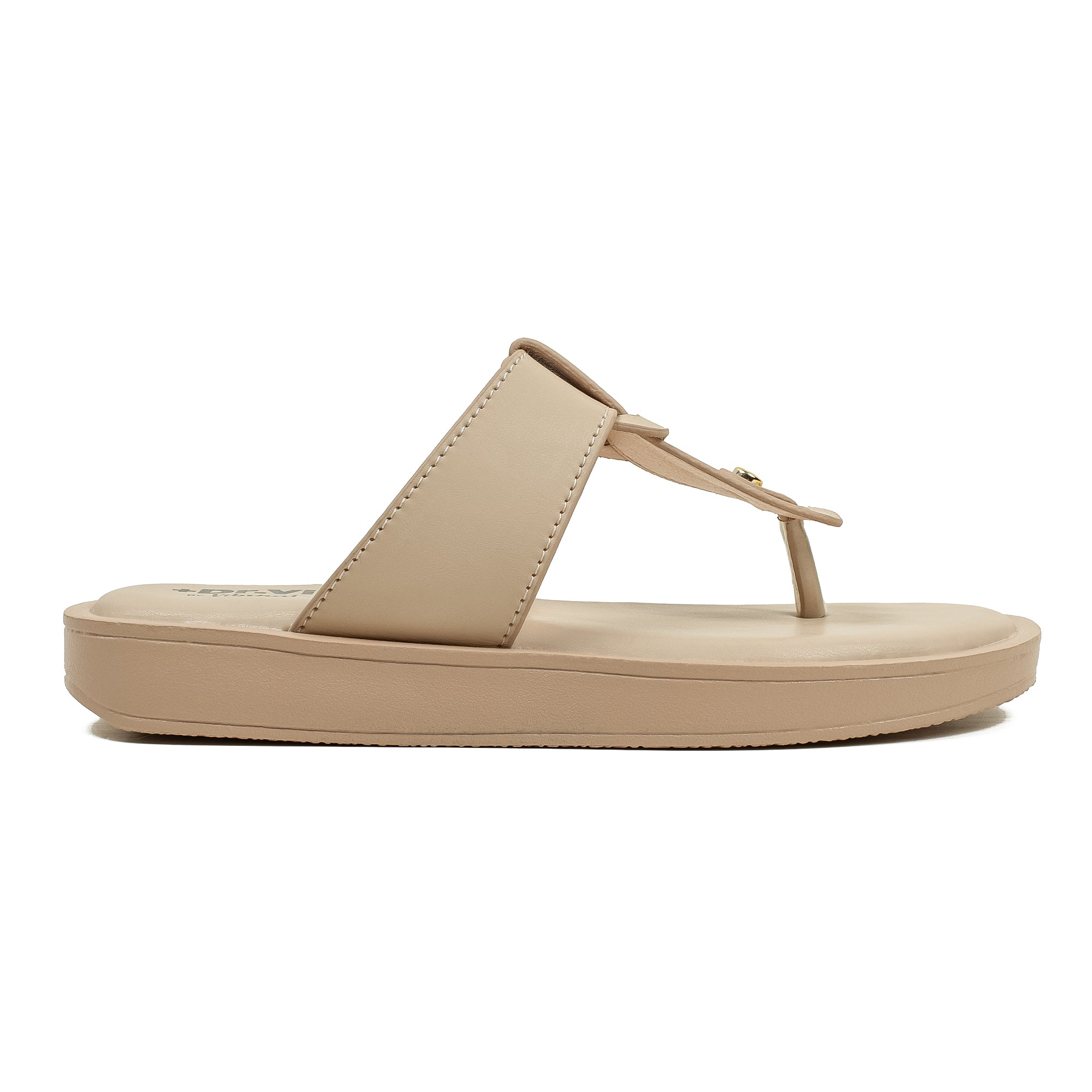 Ladies Dr. Vi Ultimate Comfort Beige Sandal | Stylish PU Upper with TPR Outsole and Cushioned Insole - Vibrantbd.com