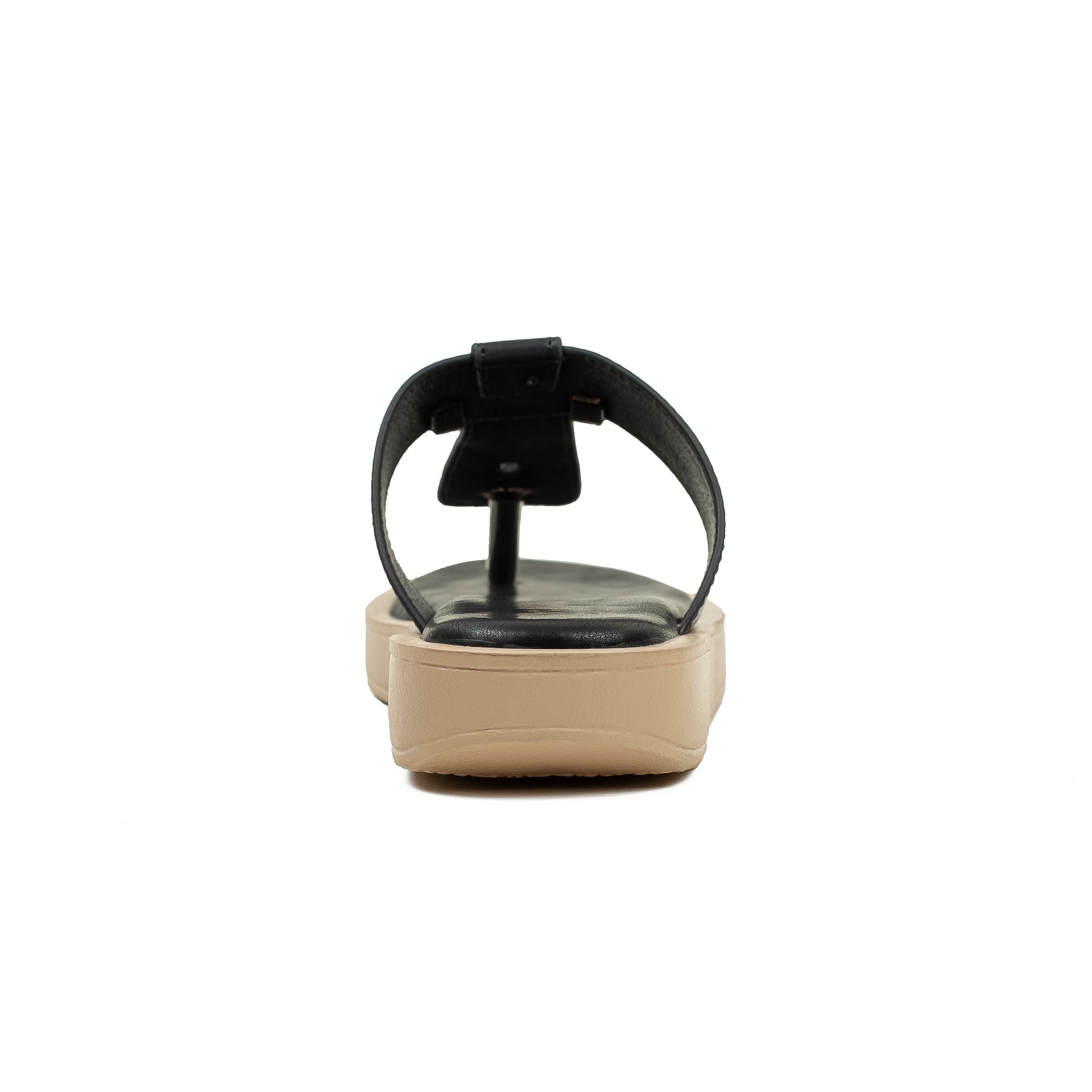 Ladies Dr. Vi Ultimate Comfort Black Sandal | Stylish PU Upper with TPR Outsole and Cushioned Insole