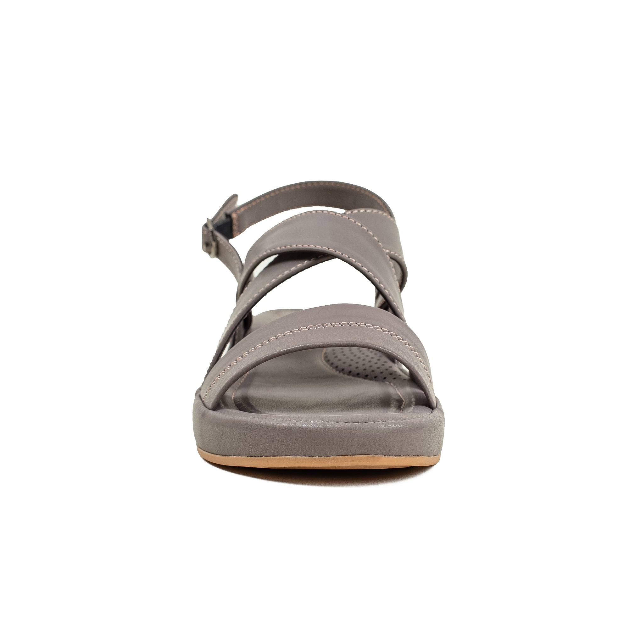 Ladies Ultra Comfort Mauve Cross-Strap Wedge Sandal with Cushioned Sole - Dr. Vi Perfect for Everyday Wear