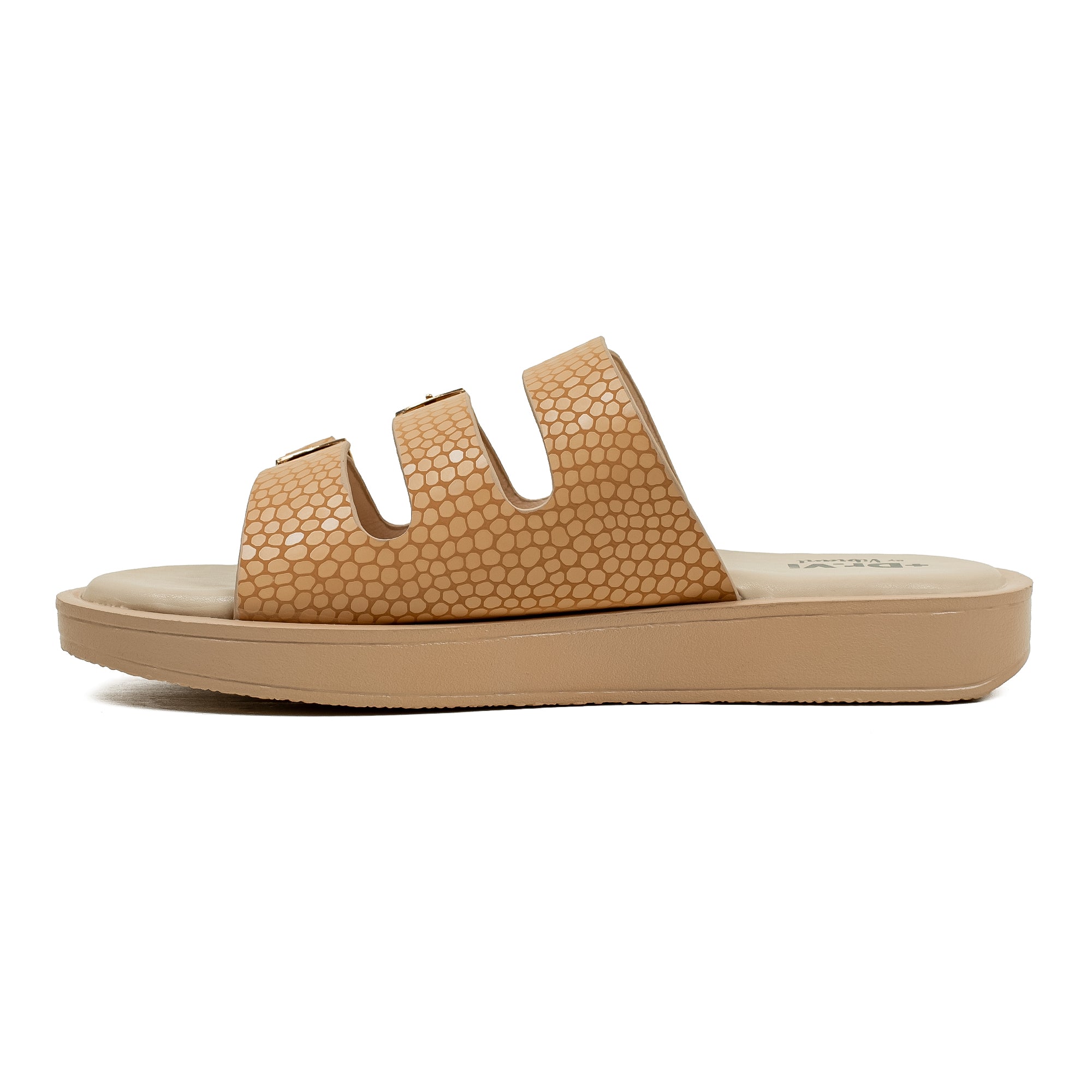 Ladies Dr. Vi Ultimate Comfort Beige Sandal | Stylish PU Upper with TPR Outsole and Cushioned Insole - Vibrantbd.com