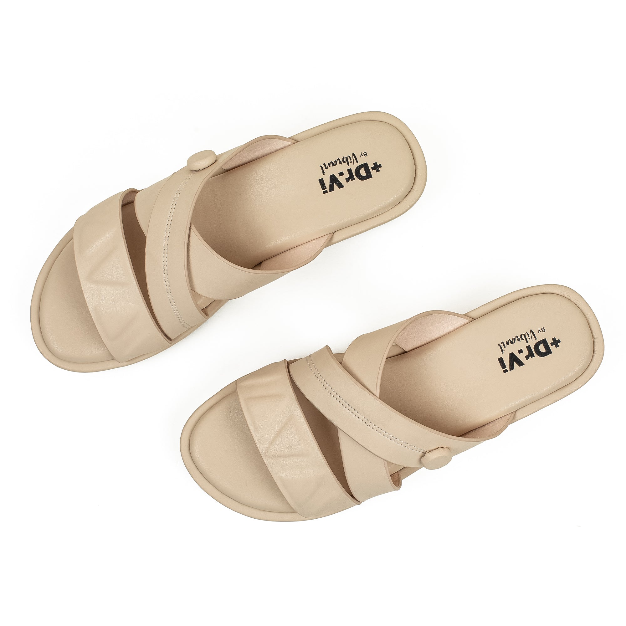 Ladies Dr. Vi Ultimate Comfort Beige Sandal | Stylish PU Upper with TPR Outsole and Cushioned Insole - Vibrantbd.com