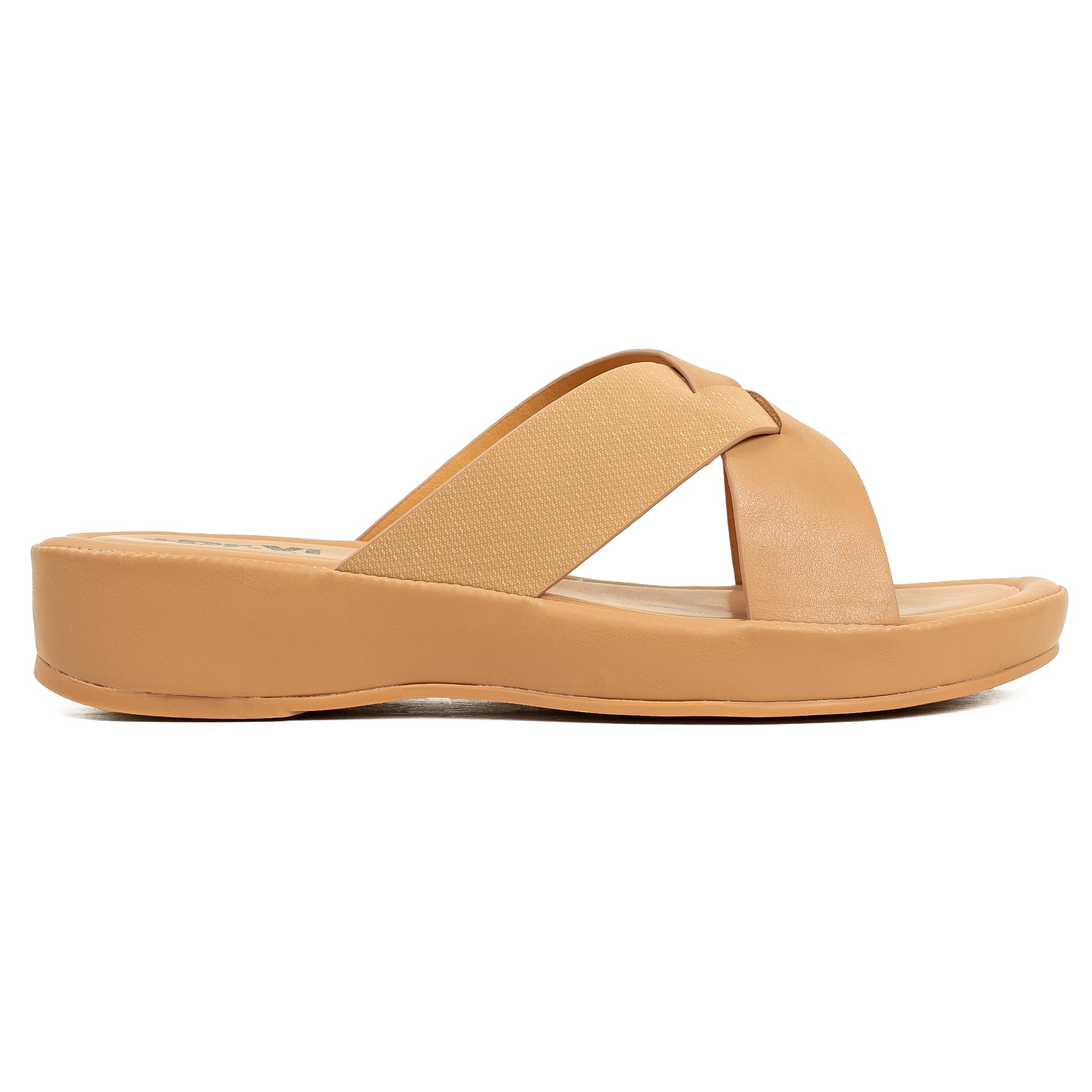 Vibrant Ladies Beige Dr. Vi Wedge Heel Sandal – Ultra Comfortable & Stylish Footwear - Vibrantbd.com