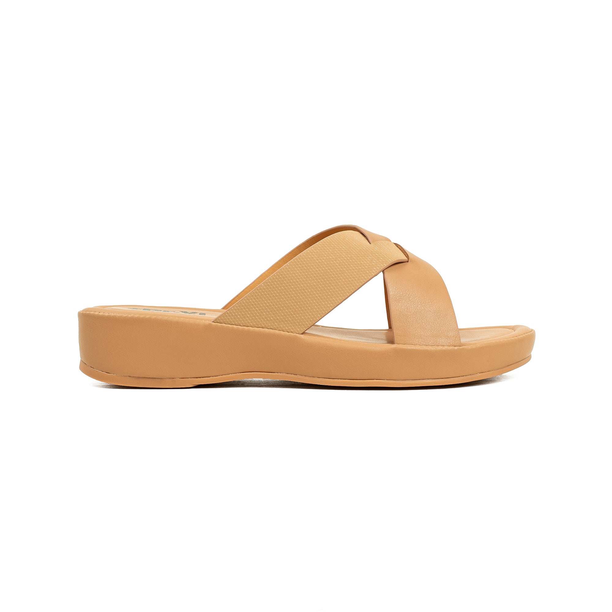 Vibrant Ladies Beige Dr. Vi Wedge Heel Sandal – Ultra Comfortable & Stylish Footwear - Vibrantbd.com