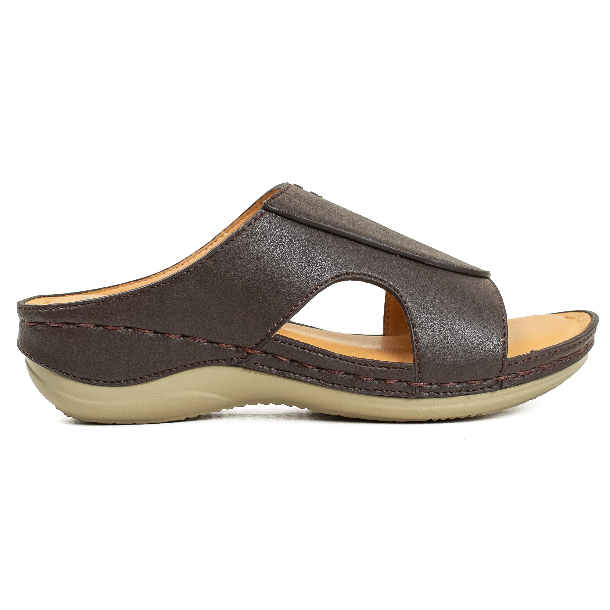 Vibrant Ladies Chocolate Wedge Heel Sandal - Vibrantbd.com