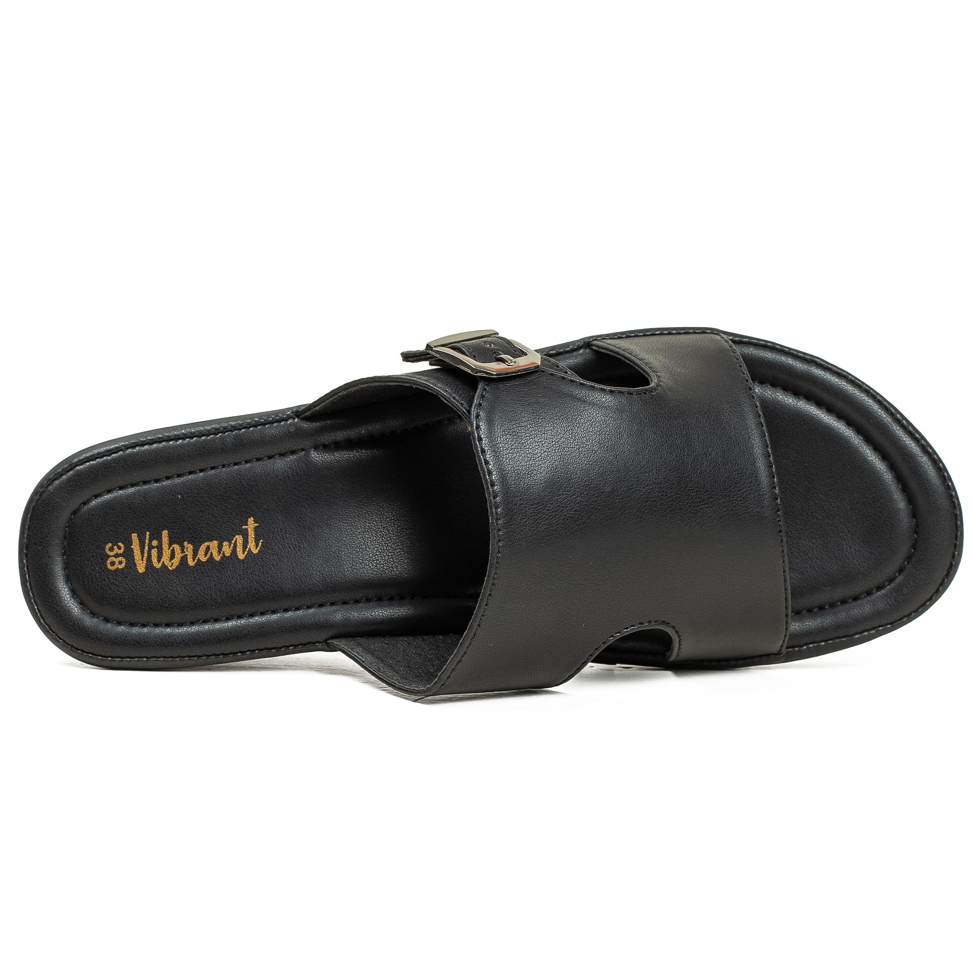 Vibrant Ladies Black Heel Sandal - Vibrantbd.com