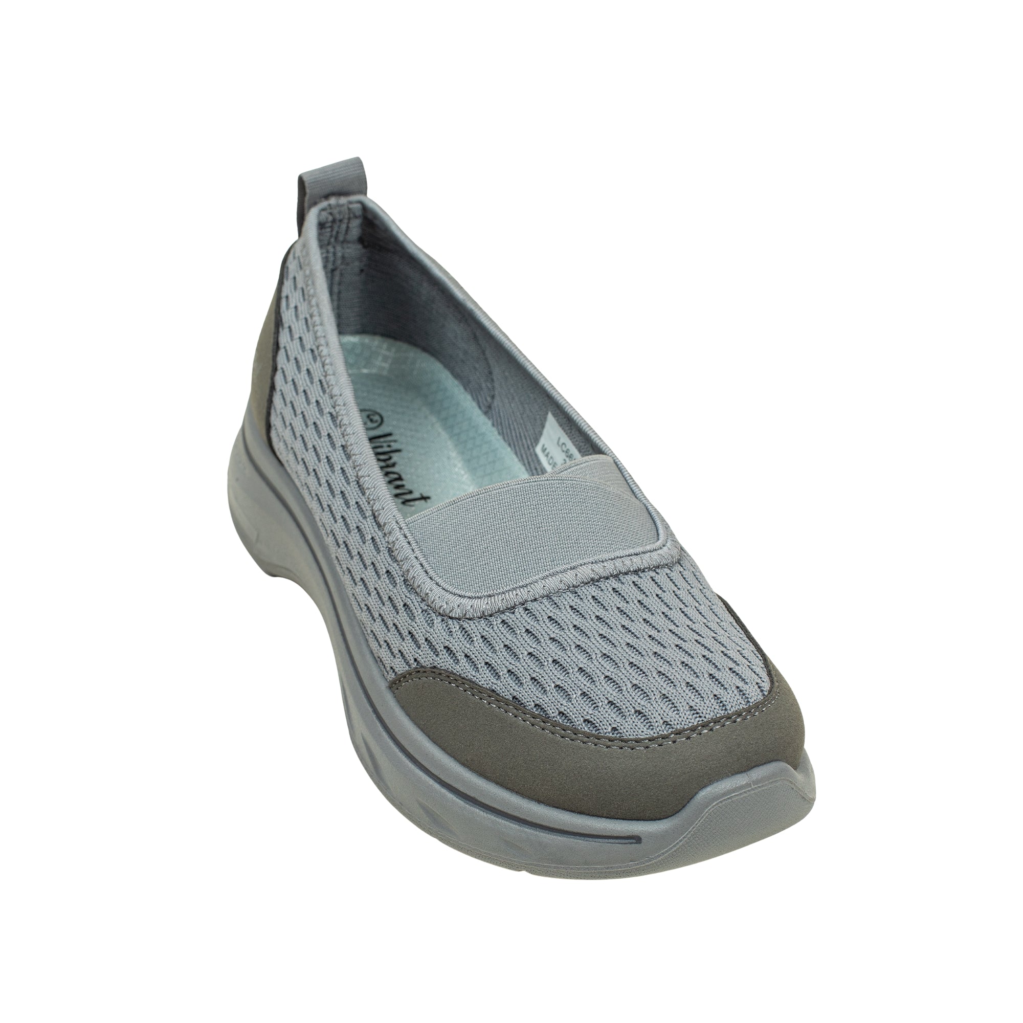 VIBRANT VELNORA LIGHT MOCHA GREY SHOES - Vibrantbd.com