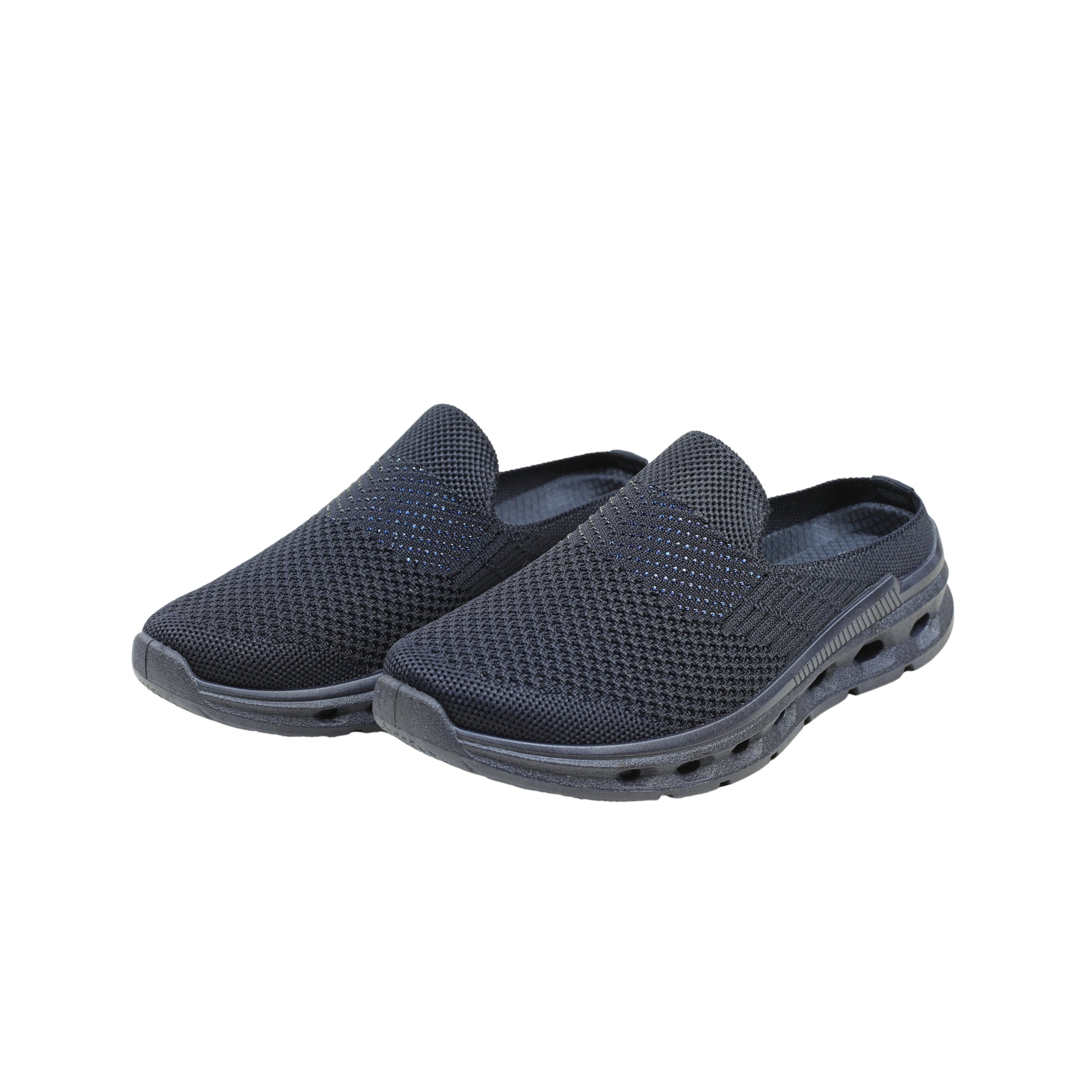 VIBRANT NAVY AERO KNIT SLIP ON SHOES - Vibrantbd.com