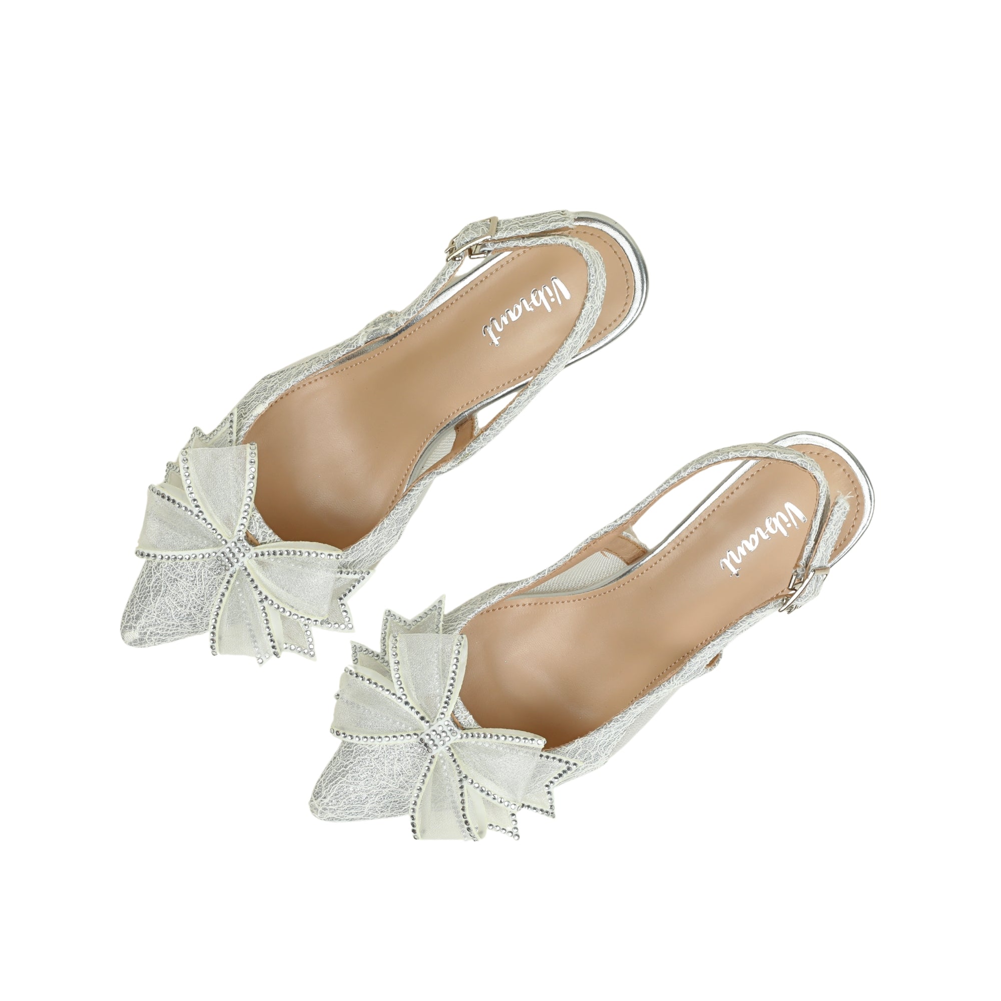 VIBRANT WOMEN SILVER SLING BACK HEEL - Vibrantbd.com