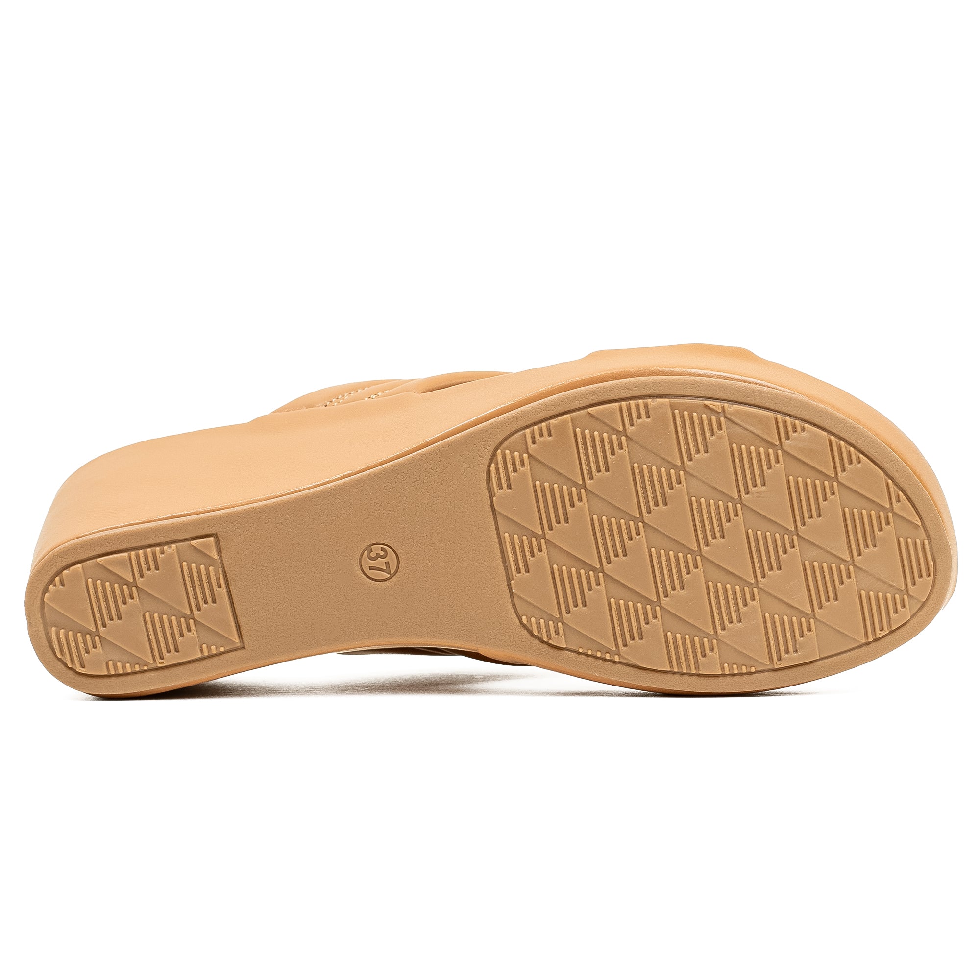 Vibrant Ladies Deep Beige Heel Sandal - Vibrantbd.com