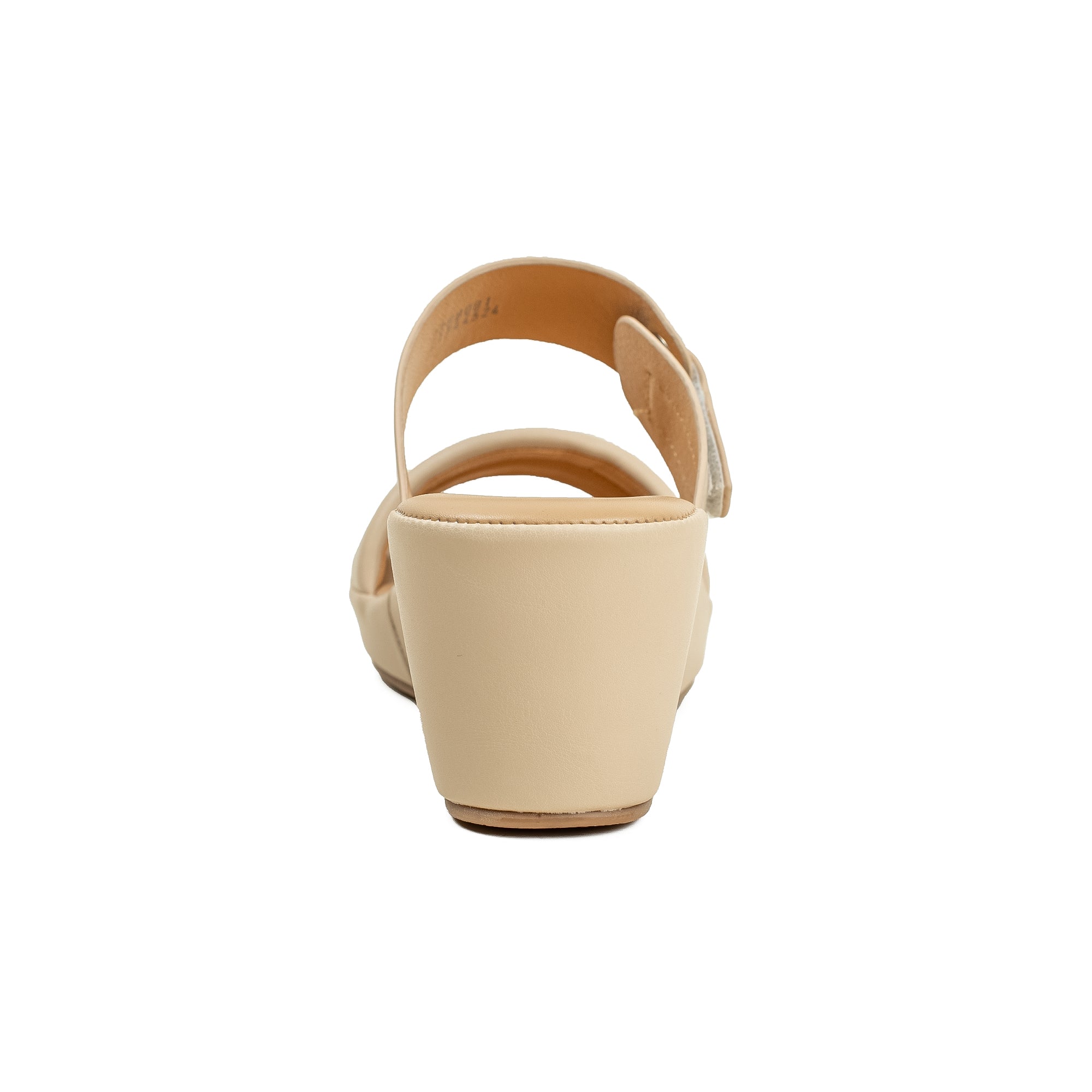 Vibrant Ladies’ Beige Wedge Heel Sandal – Dr. Vi Super Comfortable Fashion Sandal with PU Leather Upper & TPR Outsole - Vibrantbd.com