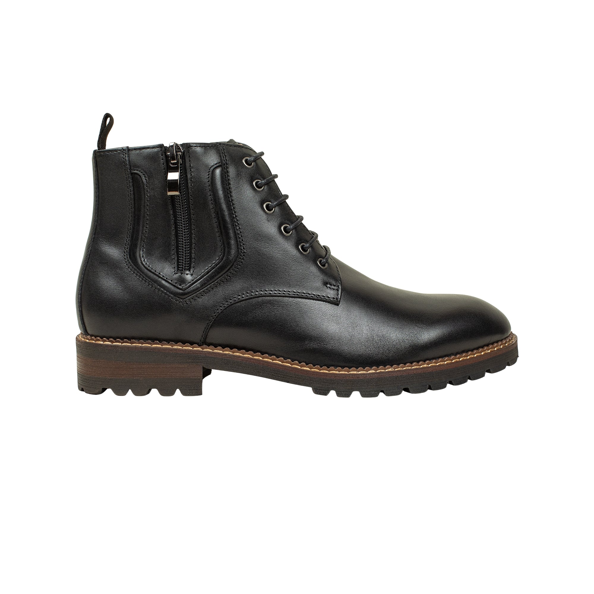 VIBRANT MEN'S GENUINE LEATHER LACE-UP BOOT