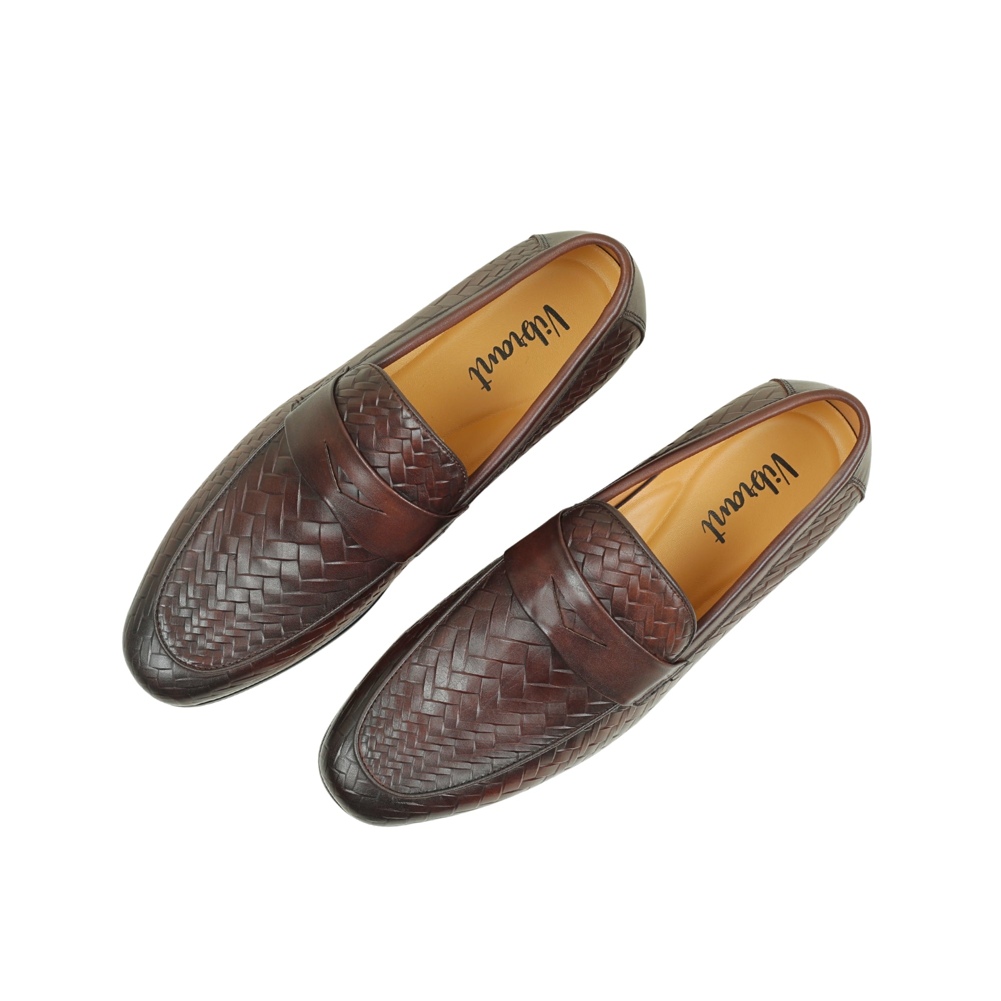 VIBRANT MEN'S IMPERIAL WEAVE GENUINE LEATHER SHOE - Vibrantbd.com