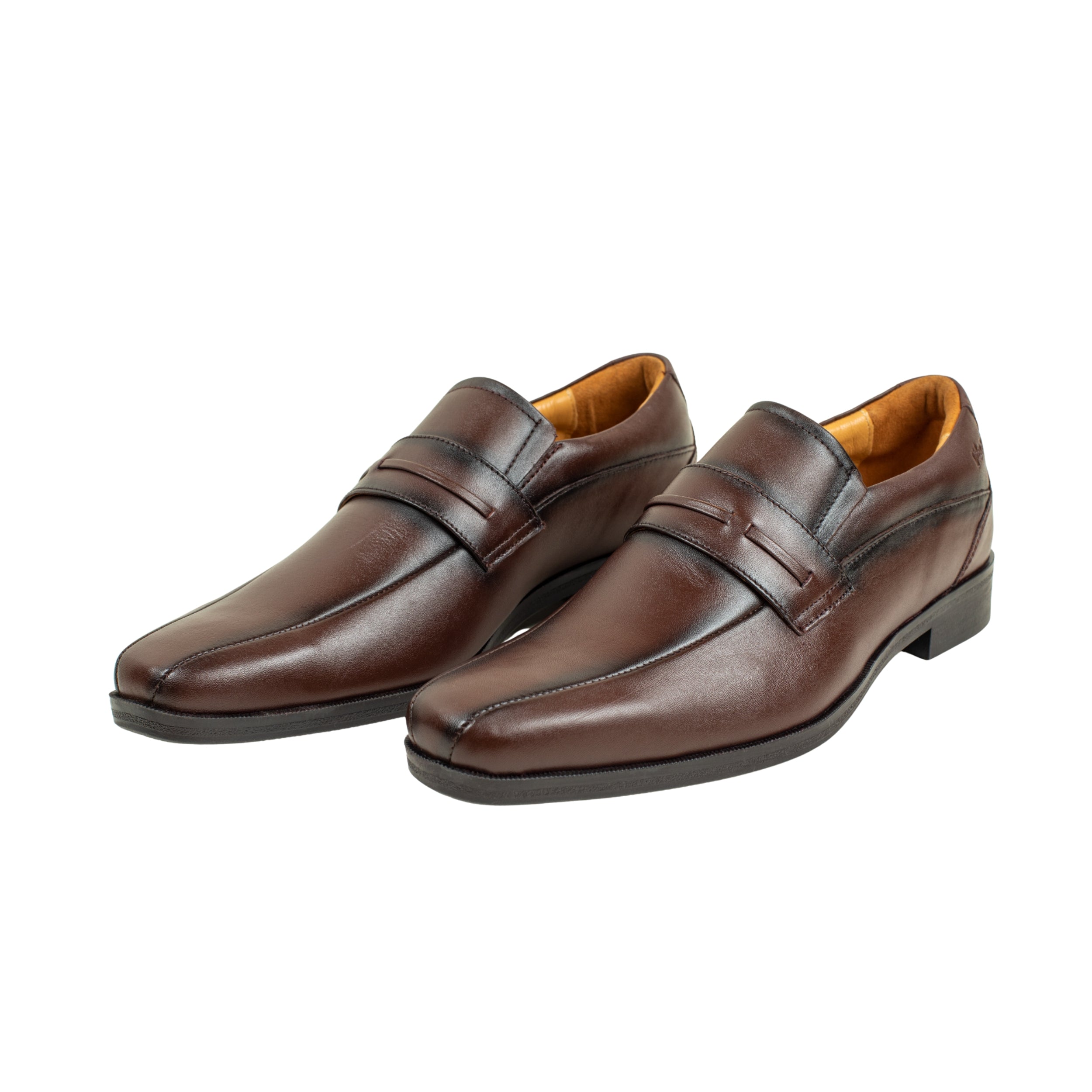 Vibrant Brown Classic Men's Leather Formal Shoes | Vibrant® Elegant Dress Shoes