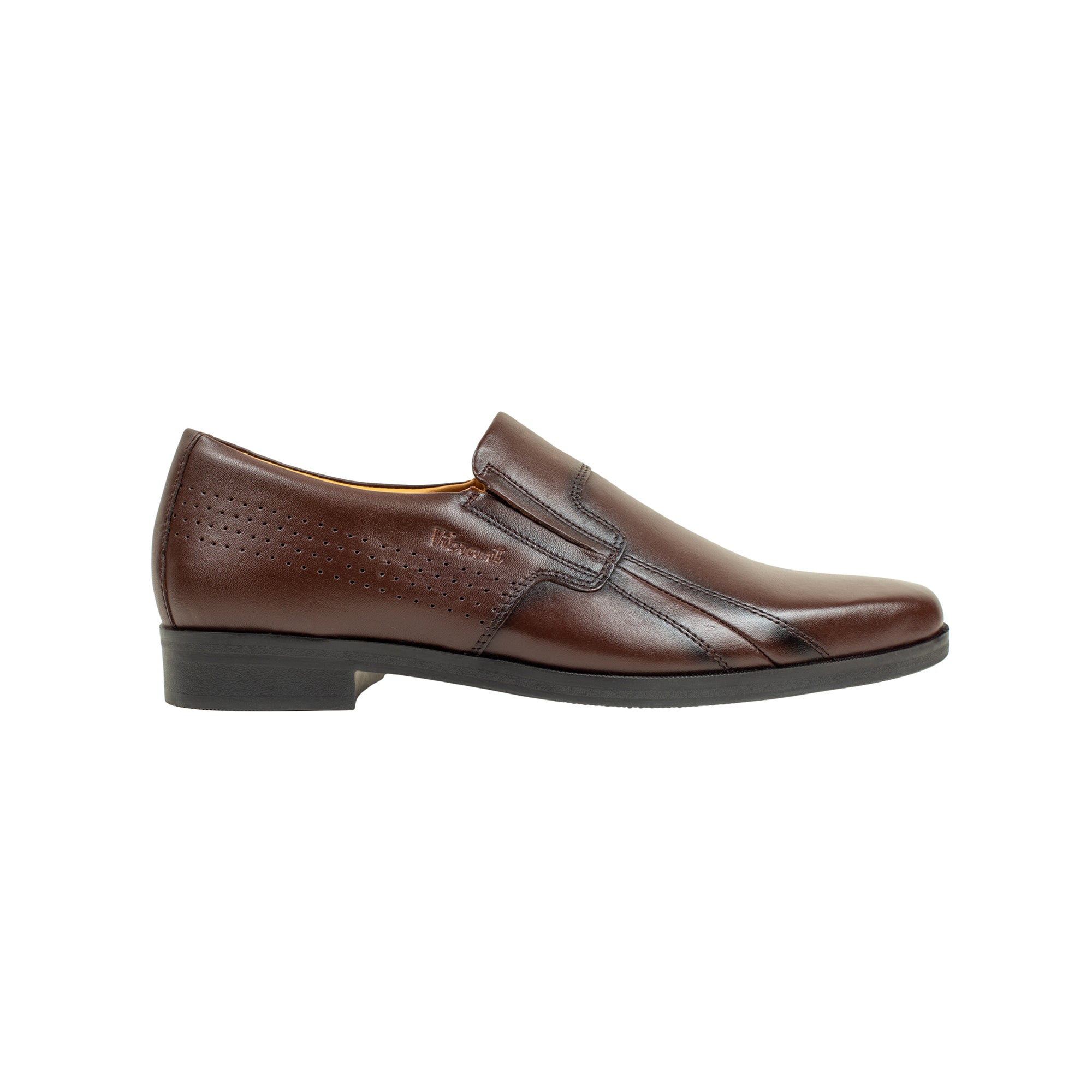 Vibrant Brown Classic Men's Leather Formal Shoes | Vibrant® Elegant Dress Shoes