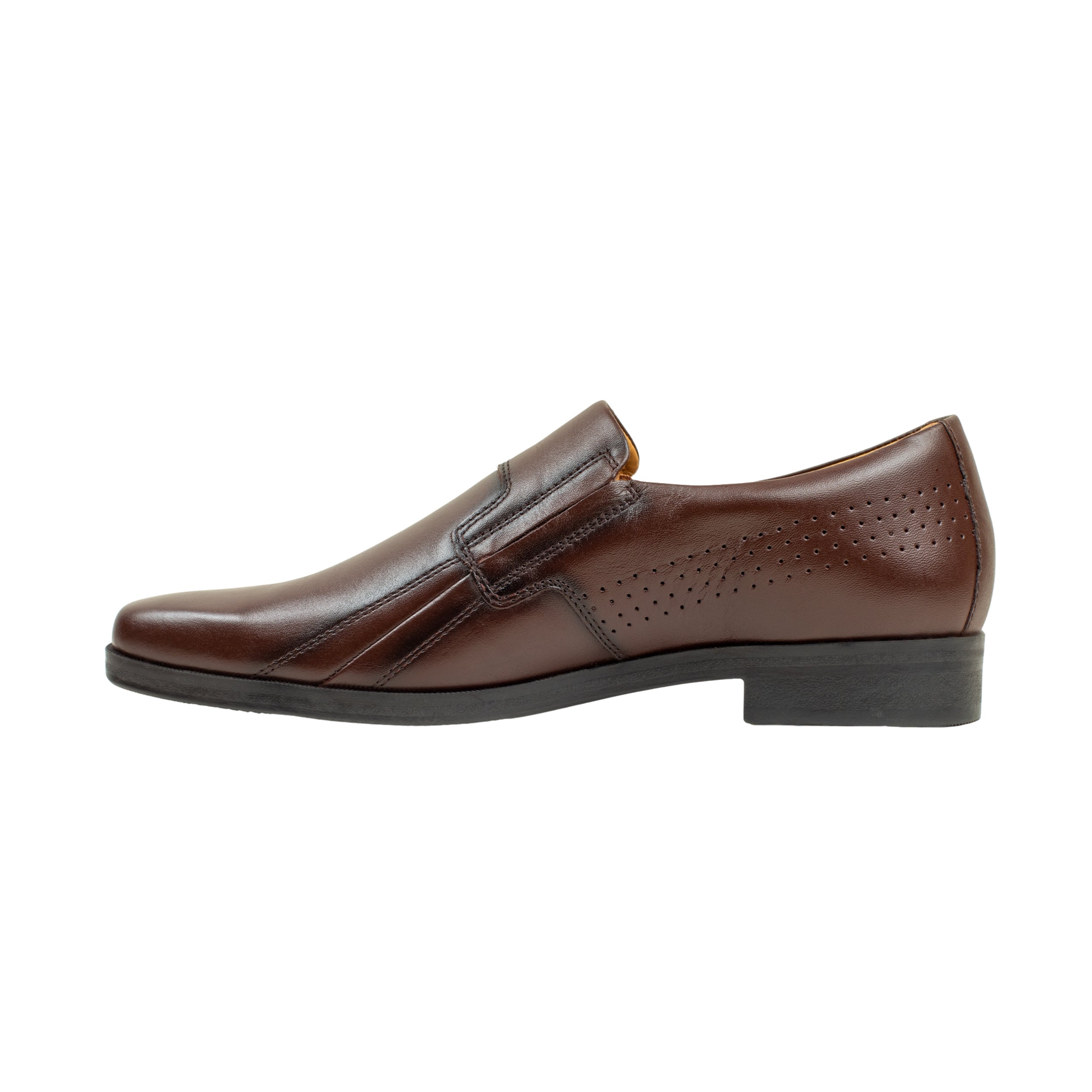 Vibrant Brown Classic Men's Leather Formal Shoes | Vibrant® Elegant Dress Shoes