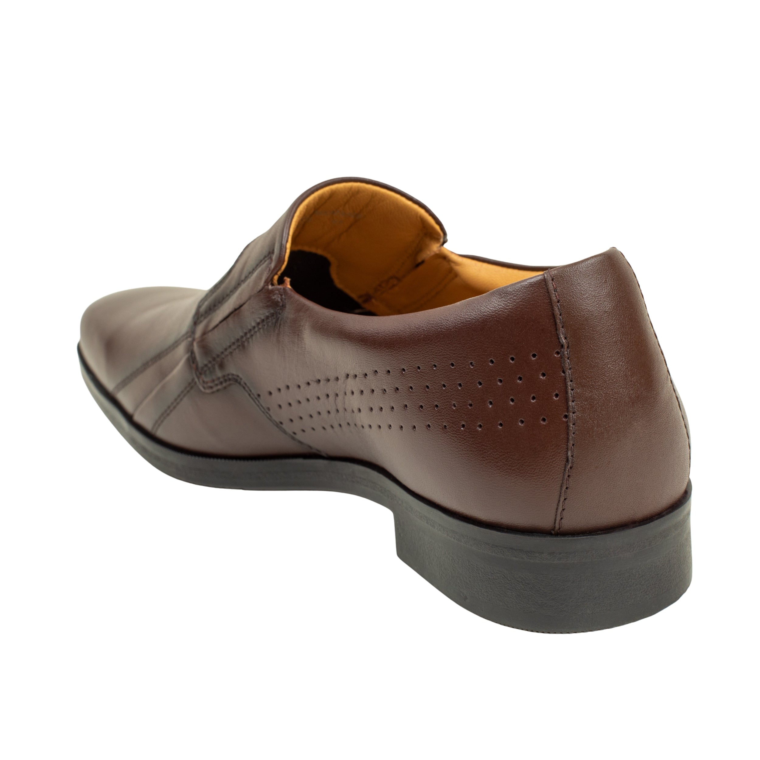 Vibrant Brown Classic Men's Leather Formal Shoes | Vibrant® Elegant Dress Shoes