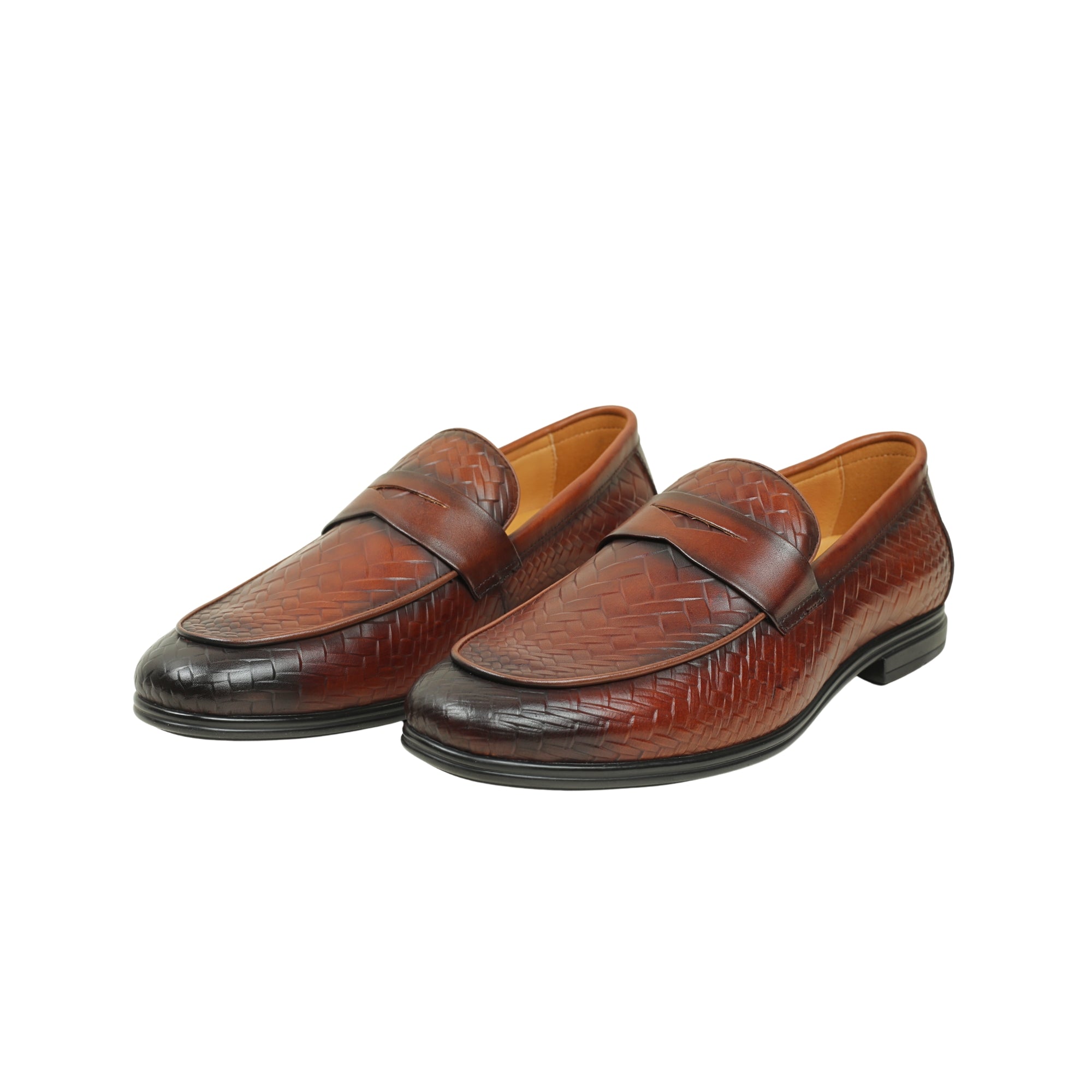 VIBRANT MEN'S IMPERIAL WEAVE GENUINE LEATHER SHOE - Vibrantbd.com