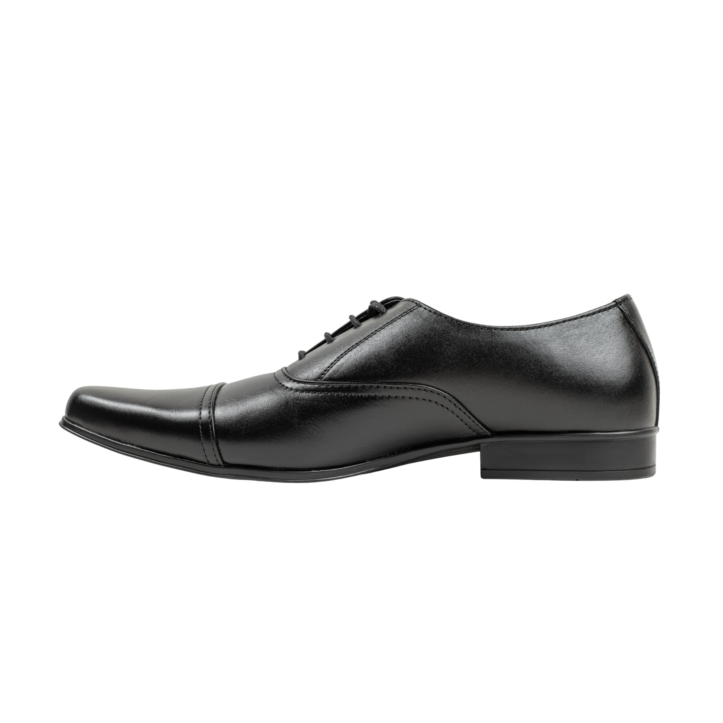 Vibrant Black Classic Men's Oxford Leather Formal Shoes | Vibrant® Elegant Dress Shoes