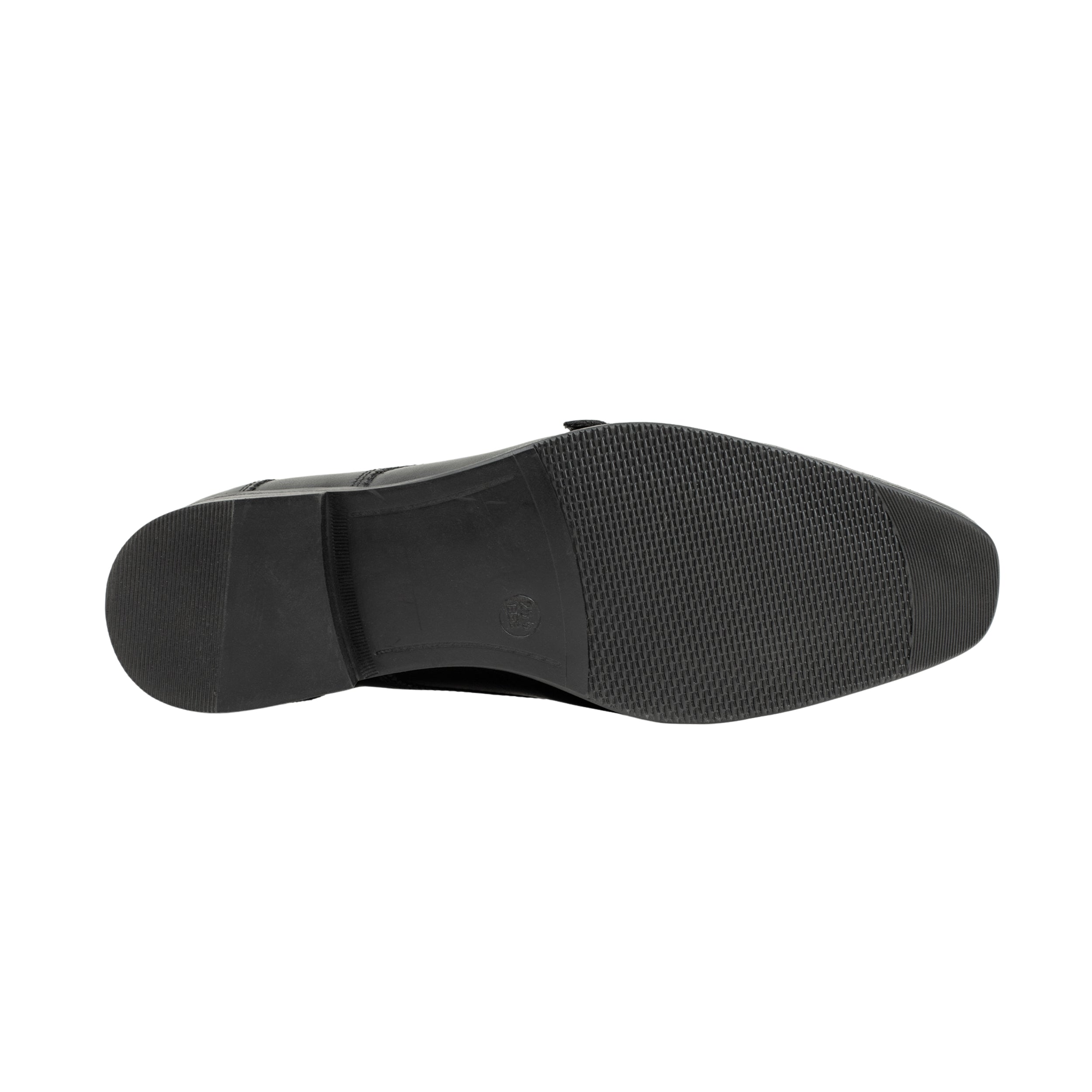 Vibrant Black Classic Monk Men's Leather Formal Shoes | Vibrant® Elegant Dress Shoes