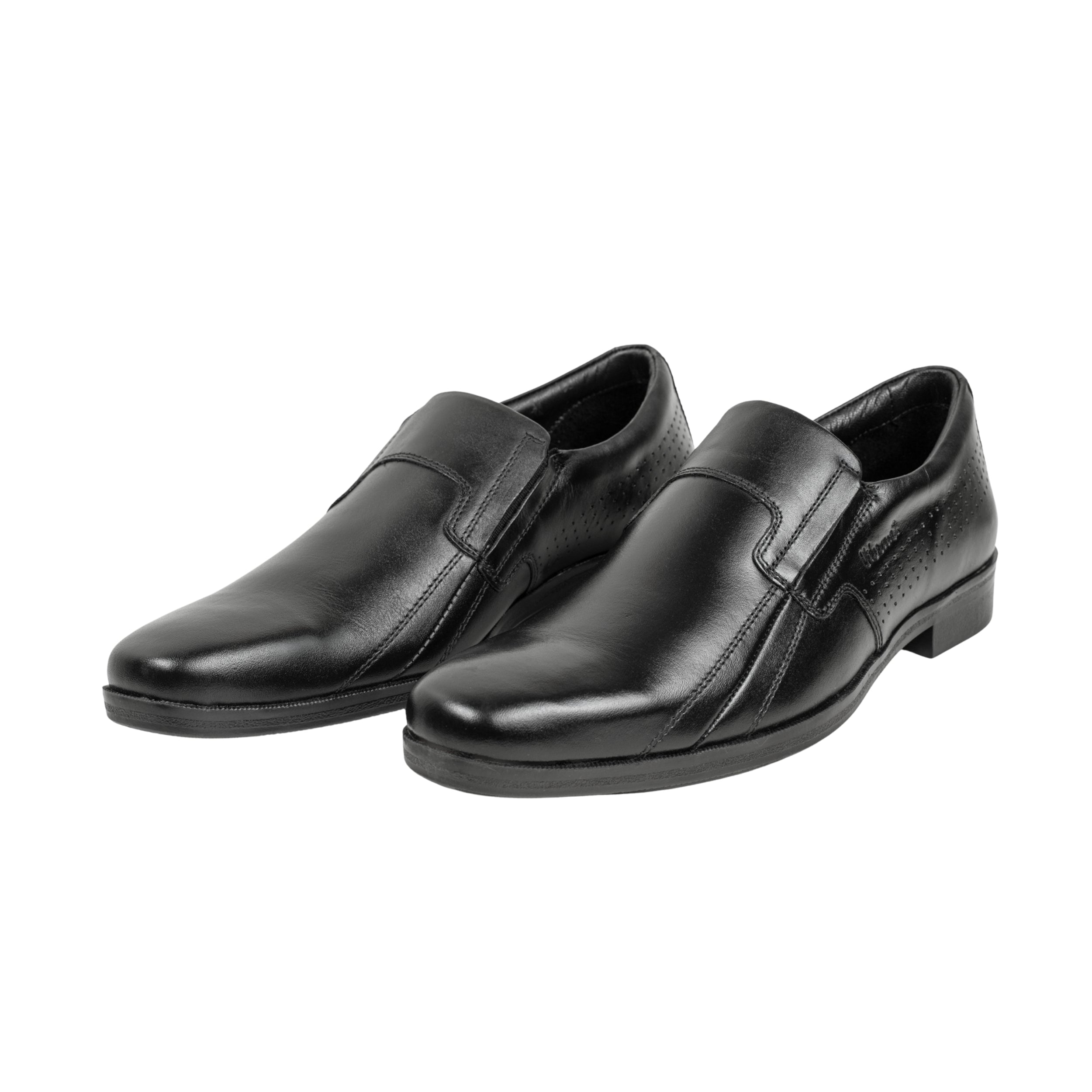 Vibrant Black Classic Men's Leather Formal Shoes | Vibrant® Elegant Dress Shoes