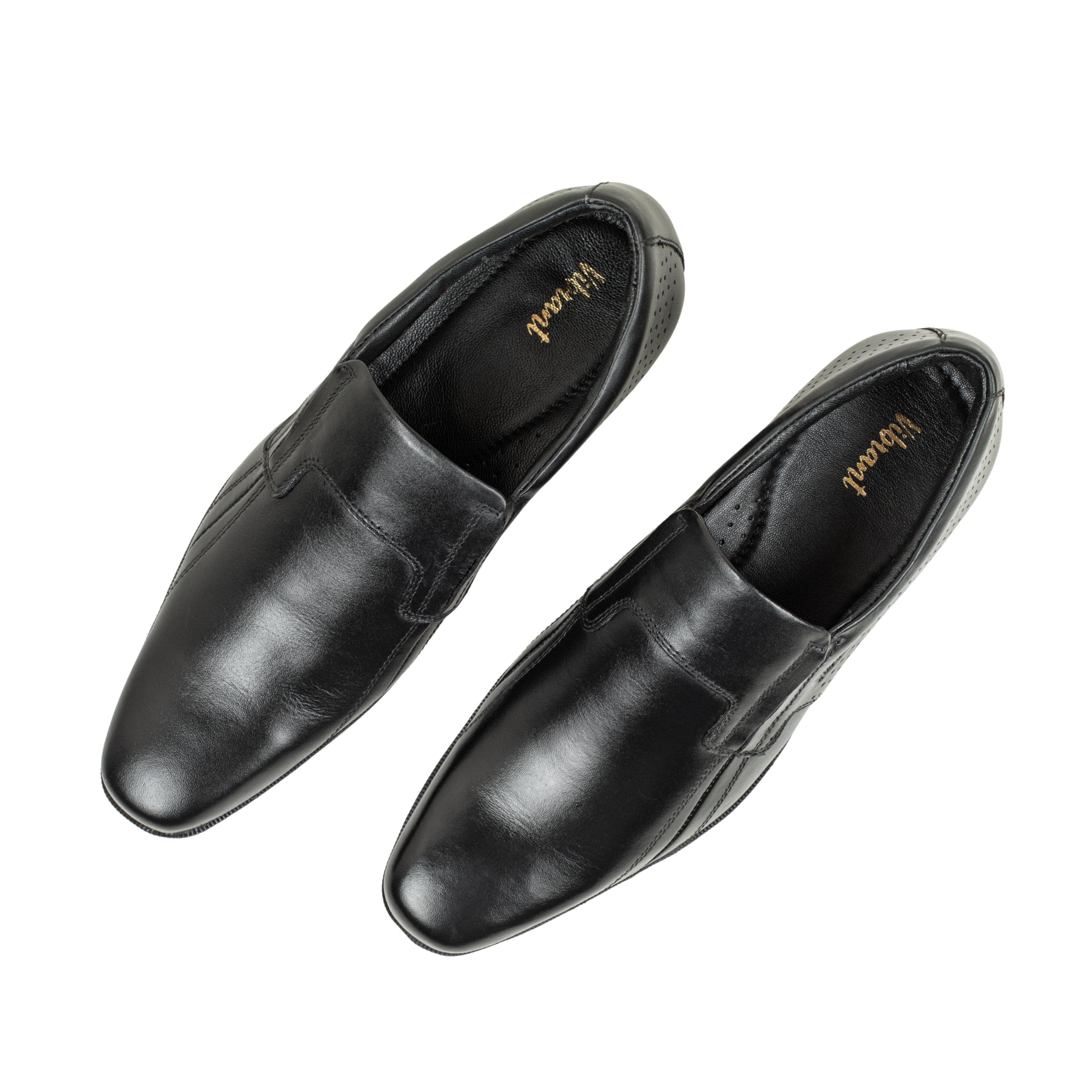 Vibrant Black Classic Men's Leather Formal Shoes | Vibrant® Elegant Dress Shoes