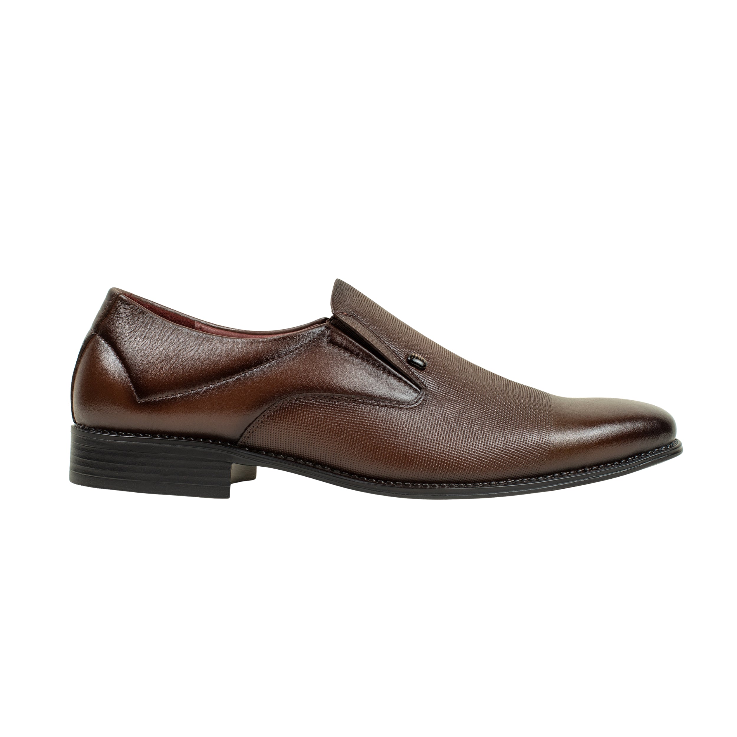 Vibrant Brown Classic Men's Leather Formal Shoes | Vibrant® Elegant Dress Shoes