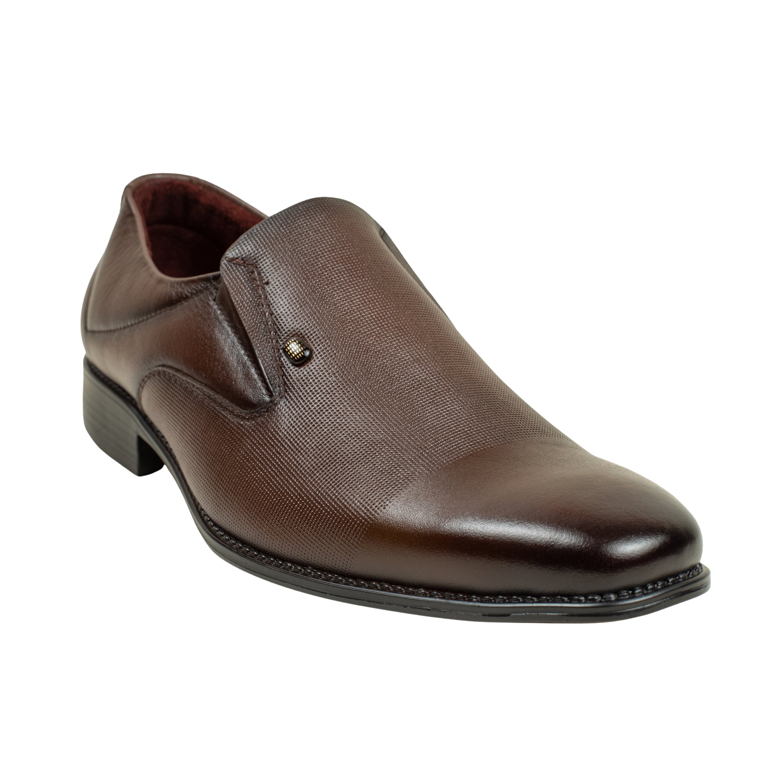 Vibrant Brown Classic Men's Leather Formal Shoes | Vibrant® Elegant Dress Shoes